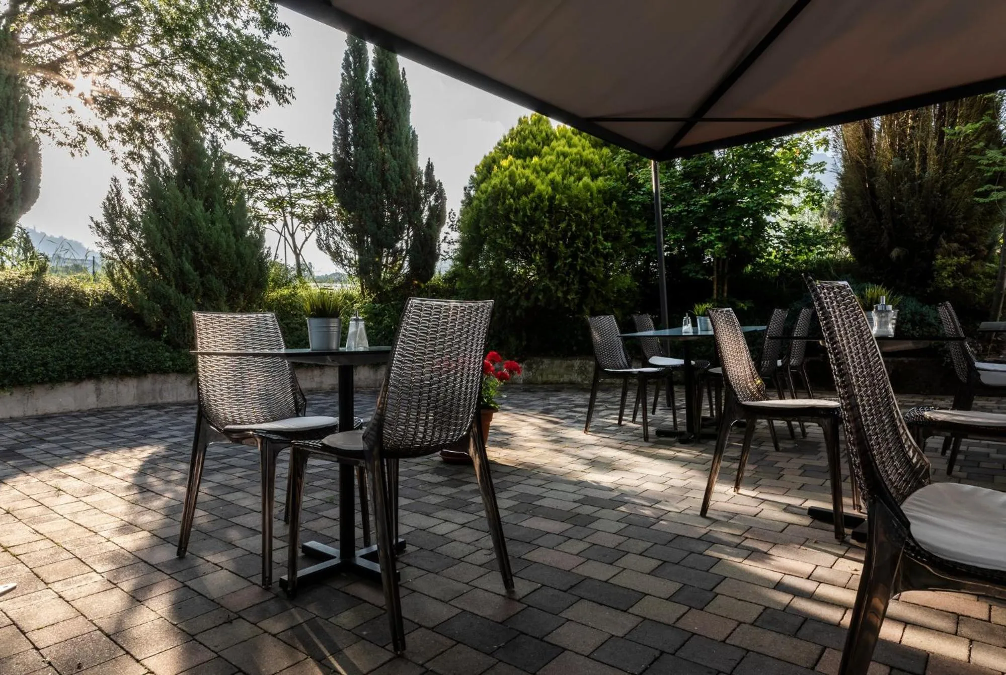 Continental breakfast in Hotel Al Sorriso Greenpark & Wellness