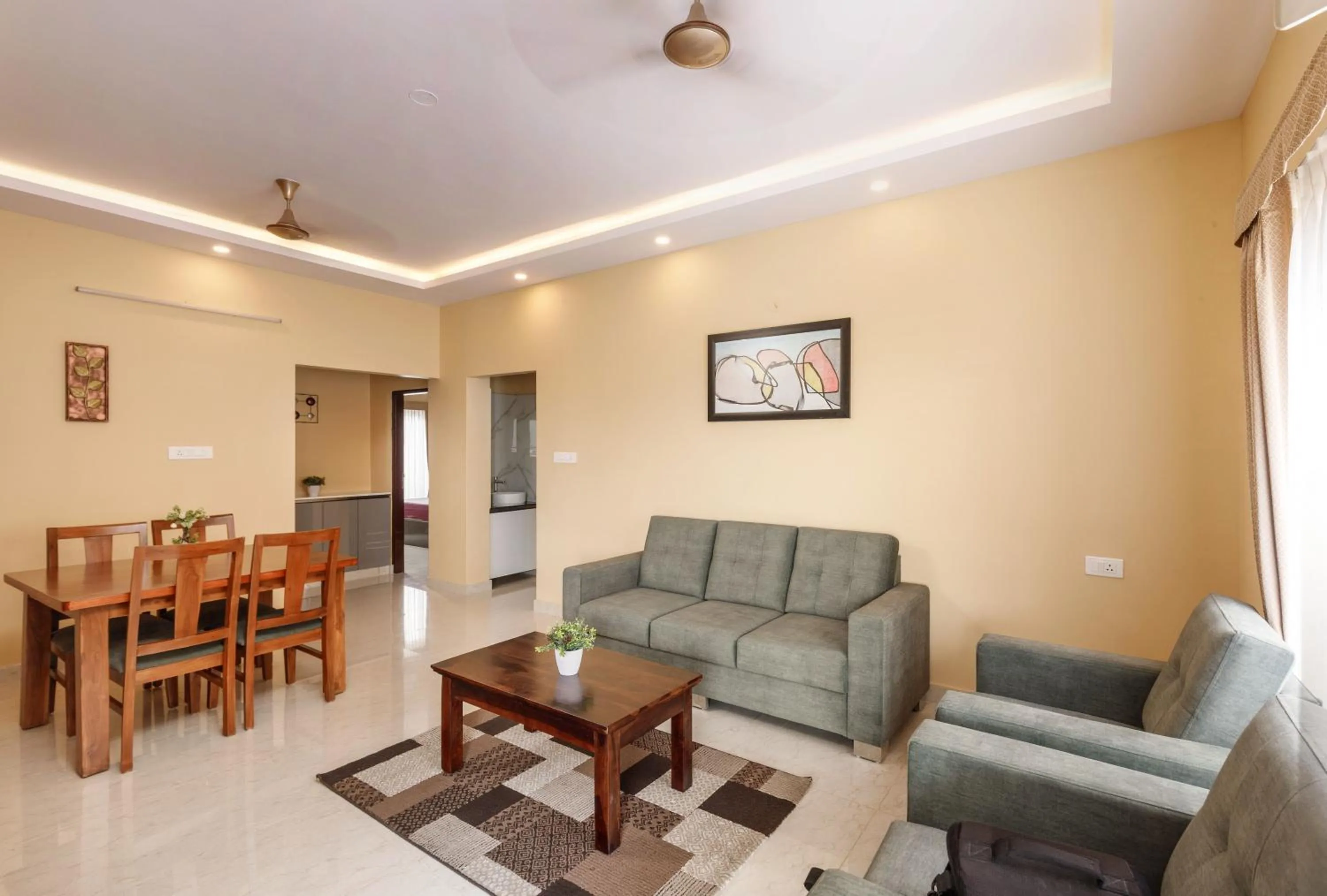 Living room in Pinnacle Serviced Apartments