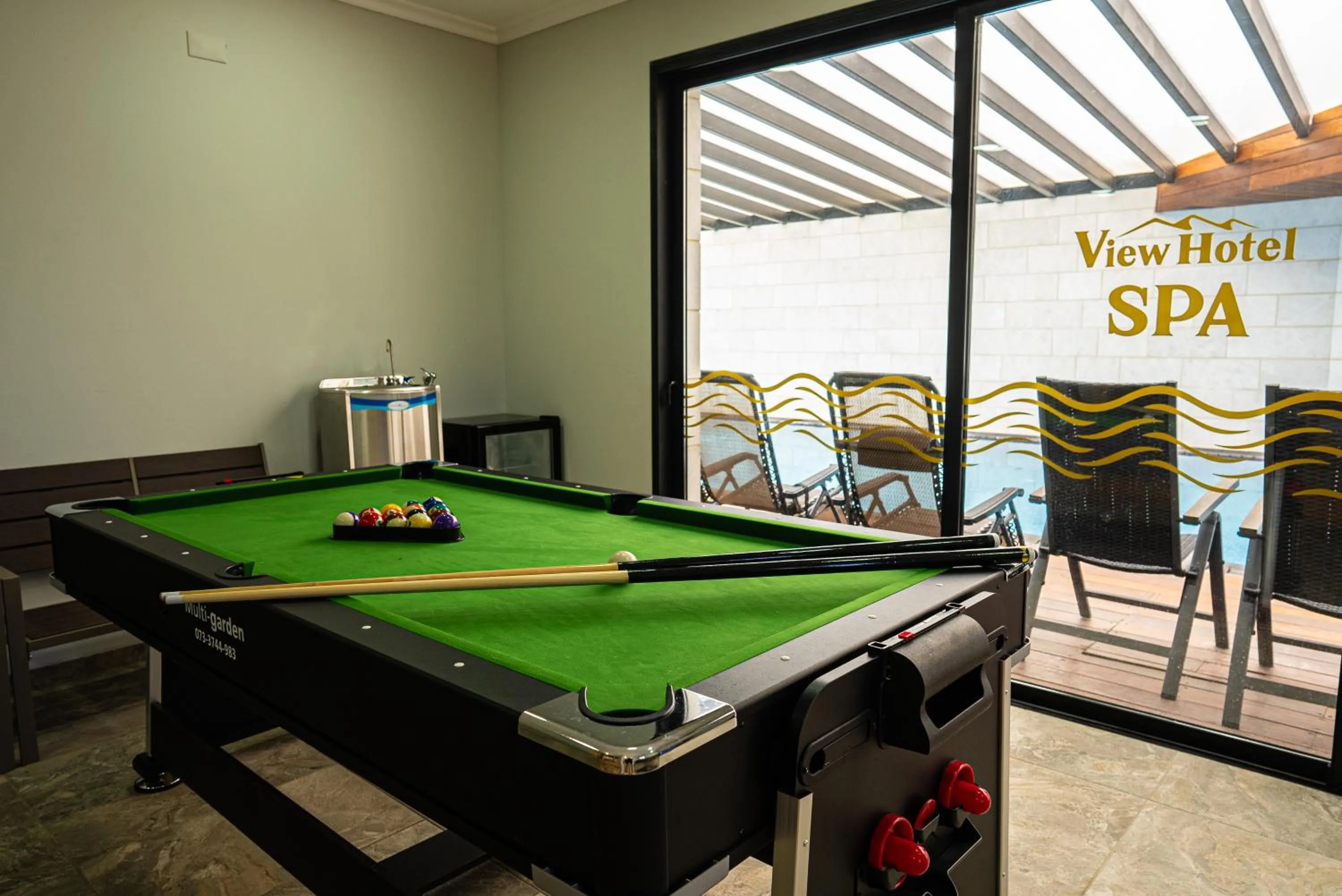 Billiard in view hotel