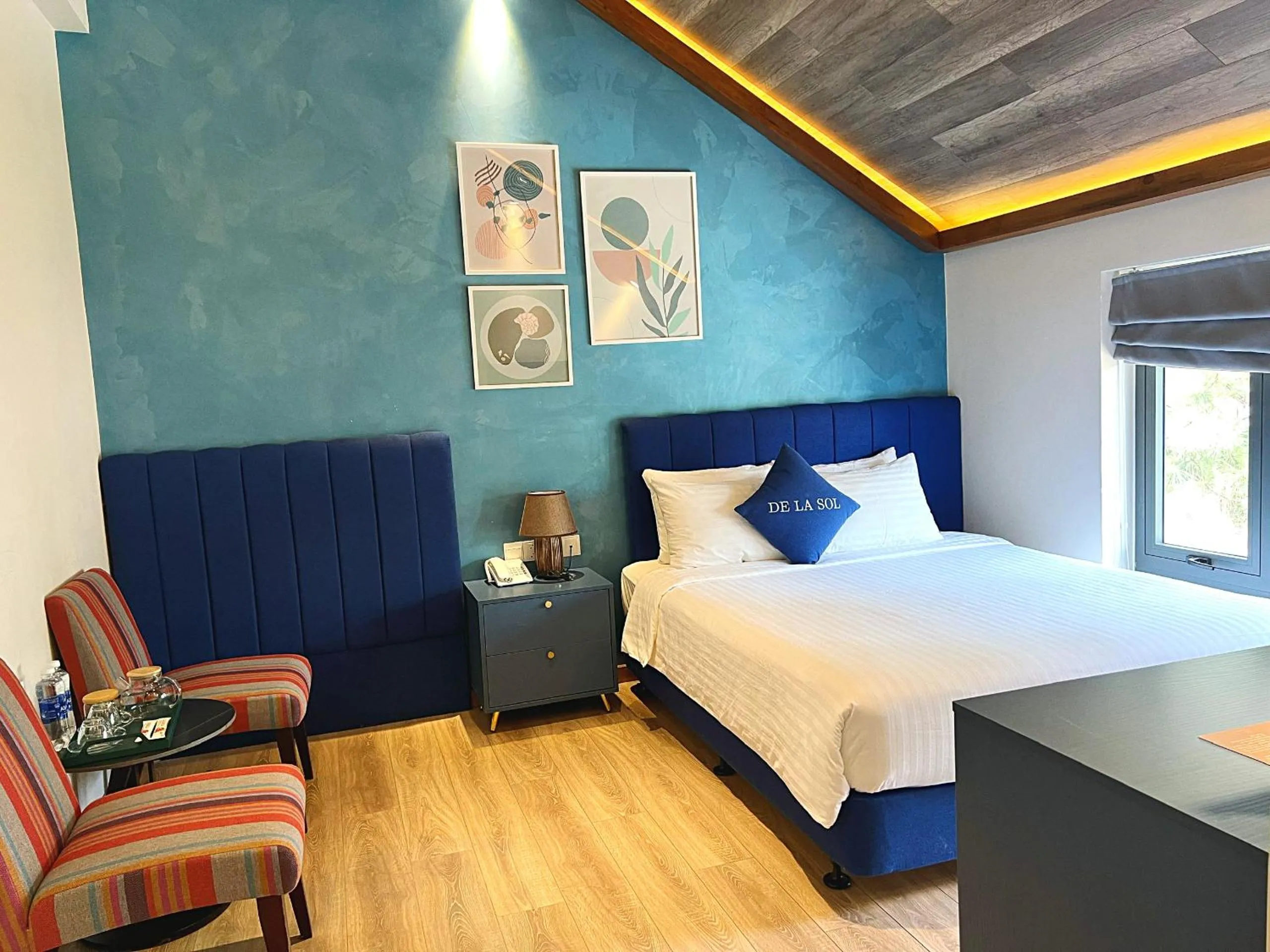 Bed in De La Sol Villa Dalat