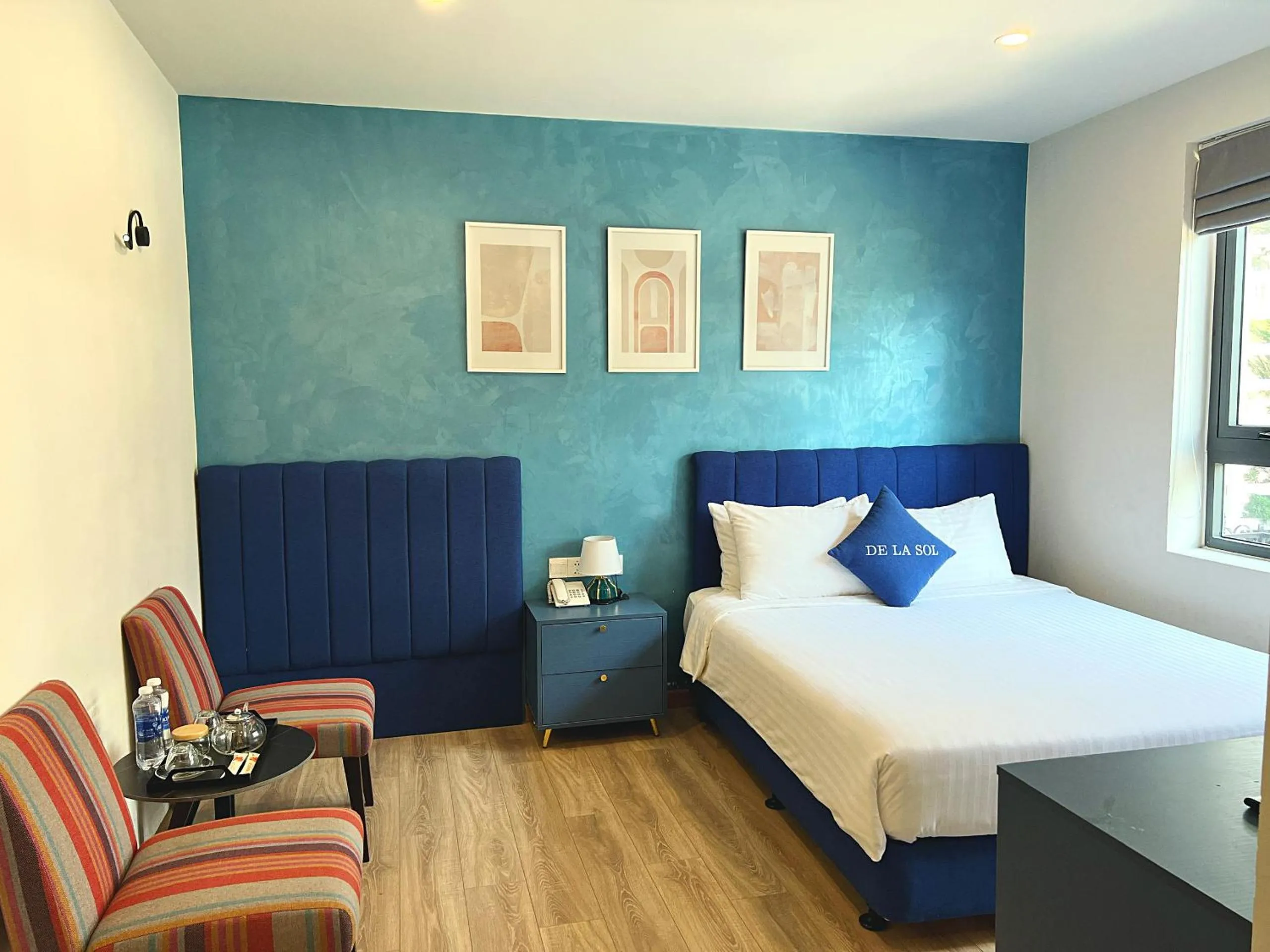 Bed in De La Sol Villa Dalat