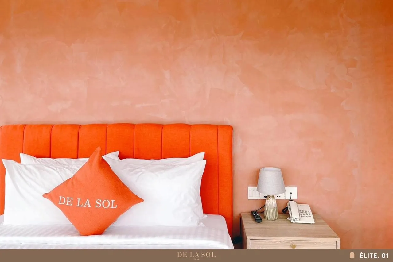 Bed in De La Sol Villa Dalat