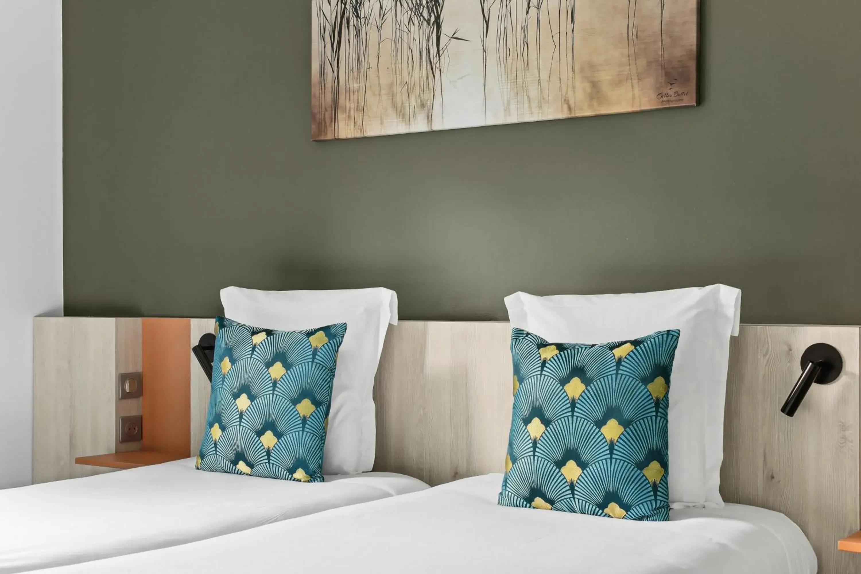 Twin Room in Hôtel Restaurant AKENA Molinges - La Brocatelle Twin Room in Hôtel Restaurant AKENA Molinges - La Brocatelle