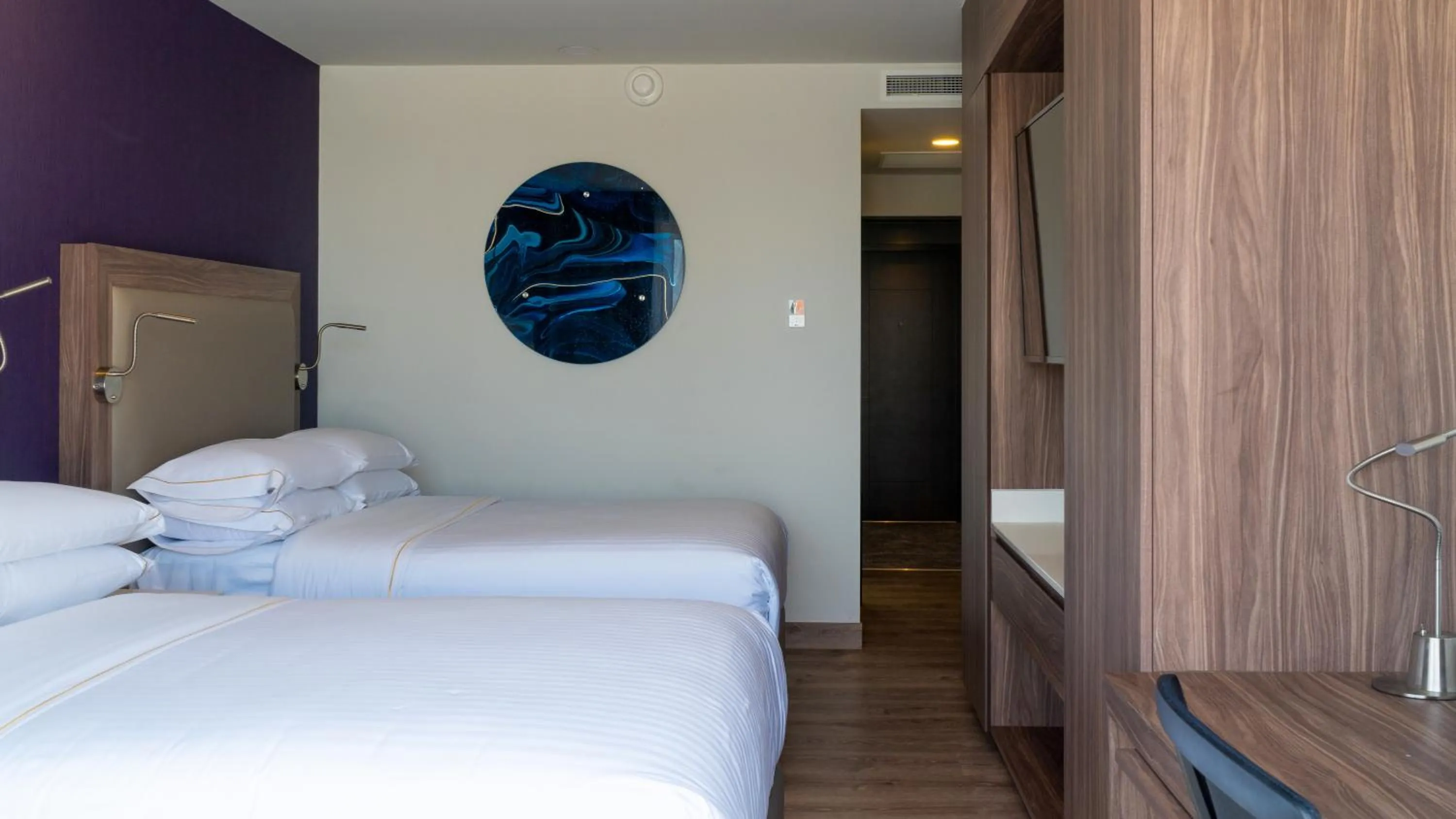 Decorative detail, Bed in Sheraton Guadalajara Expo