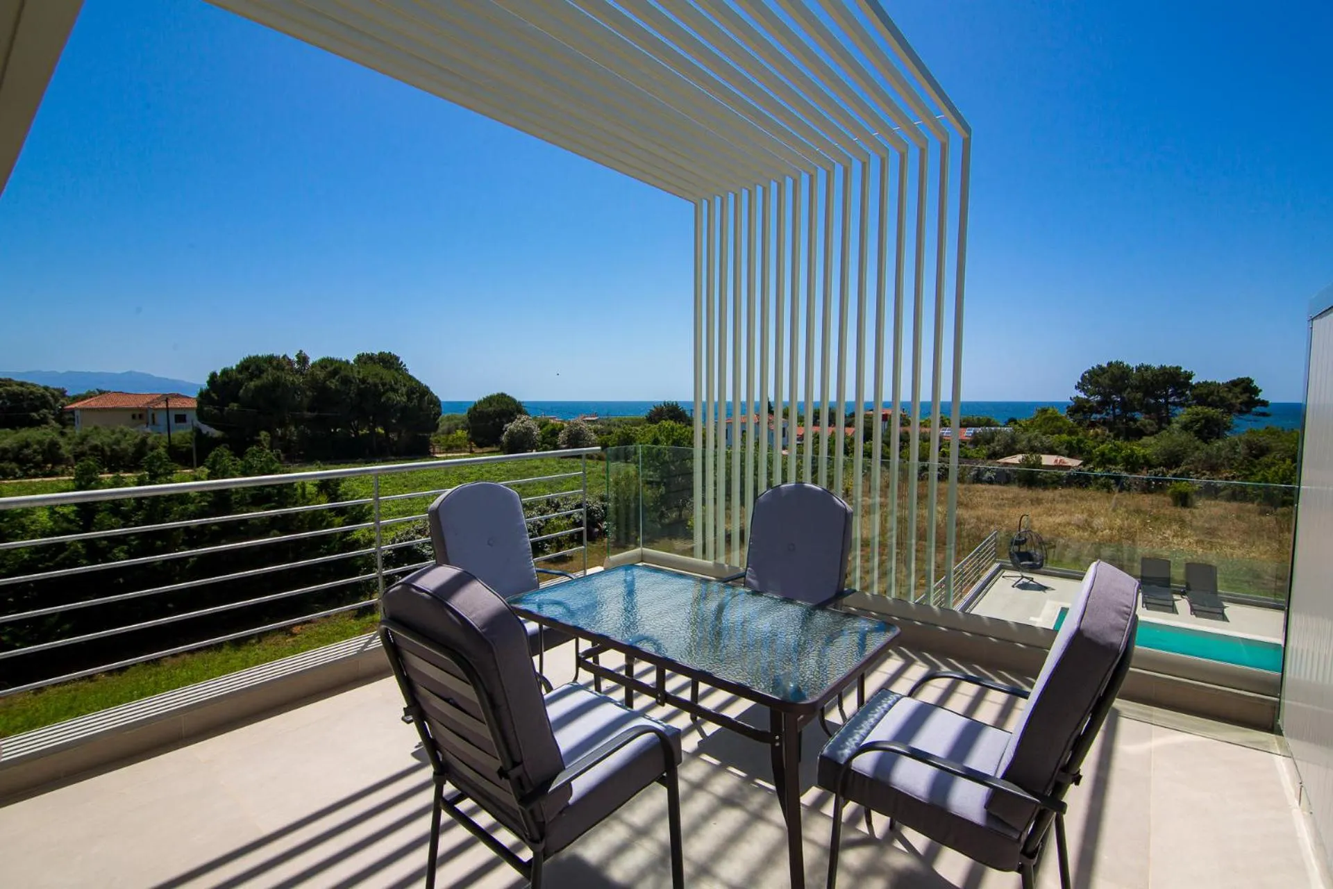 Patio in IO Luxury Pool & Hot Tub Suites