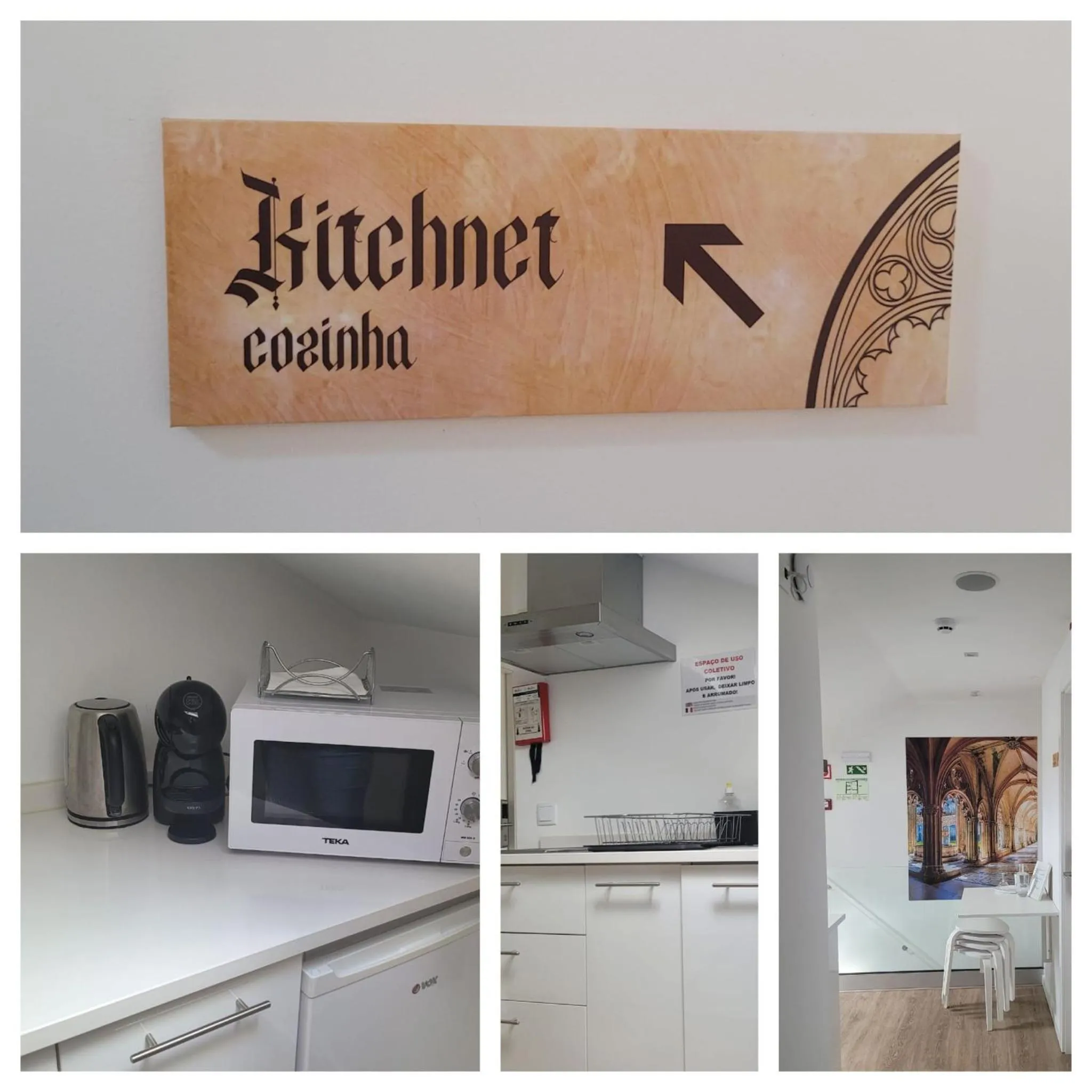 Kitchen or kitchenette in Alojamento Local Vitoria