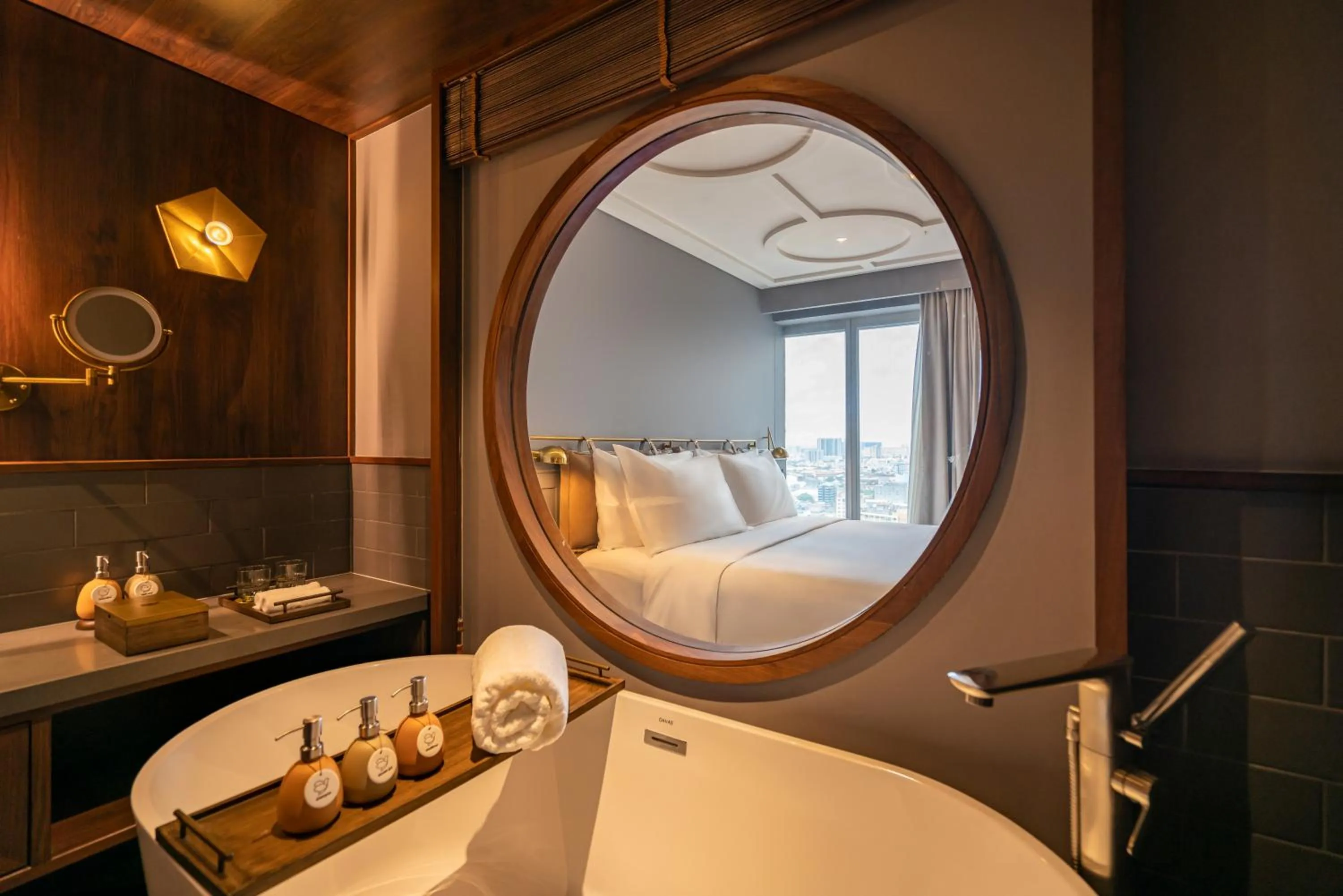 Bathroom, Bed in Fusion Original Saigon Centre