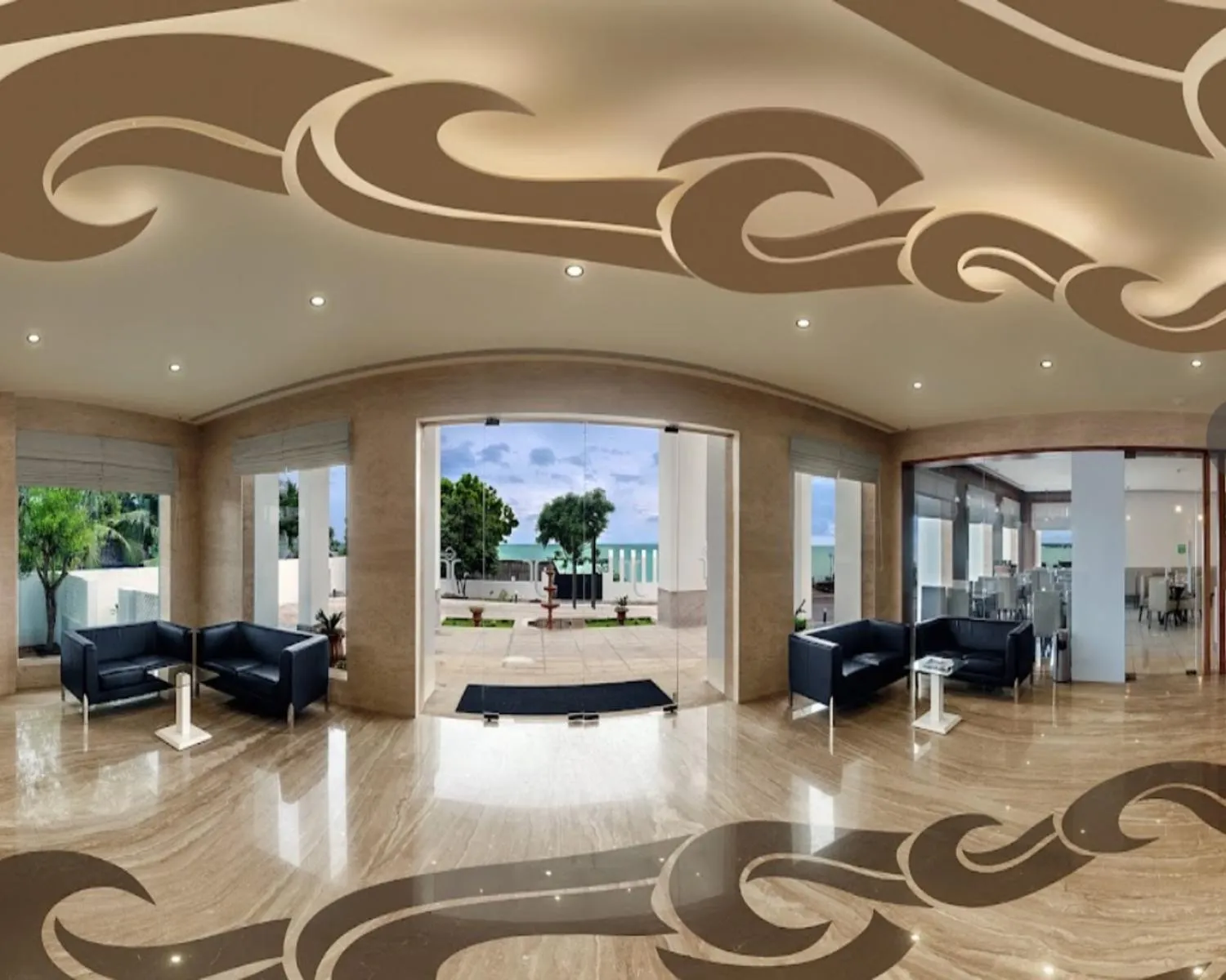 Seating area in Hotel Fortune