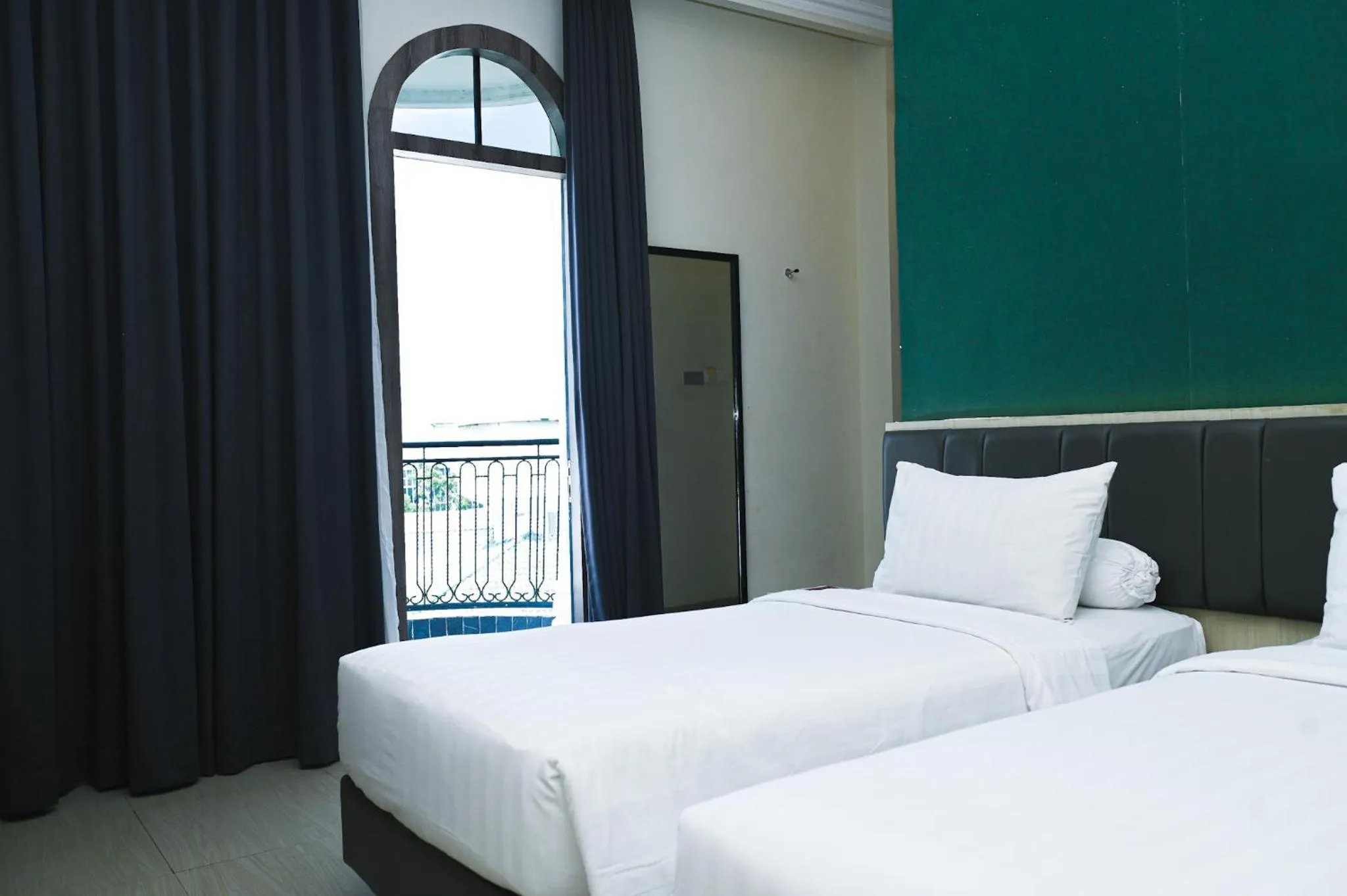 View (from property/room), Bed in Kesuma Front One Boutique Palembang