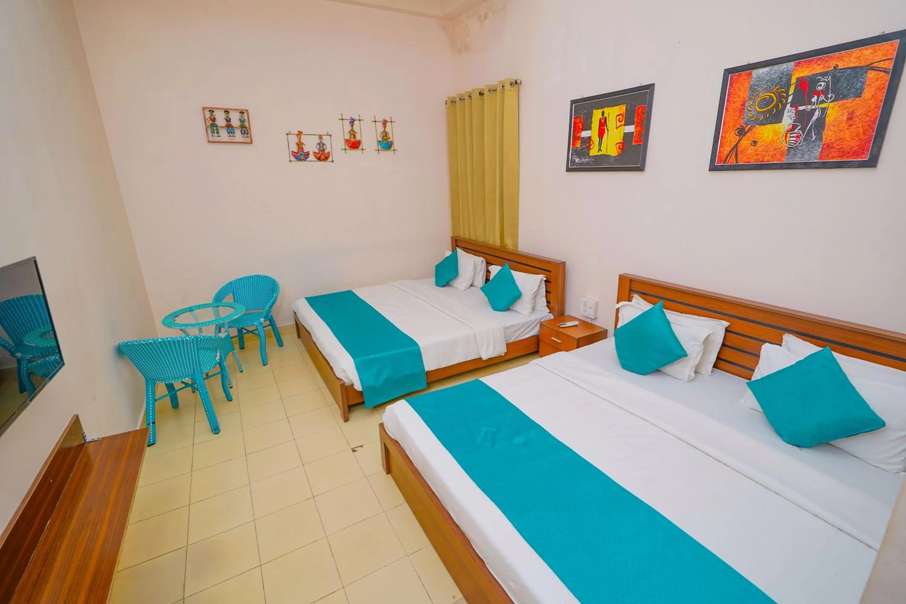 Bed in The Naga Rishikesh