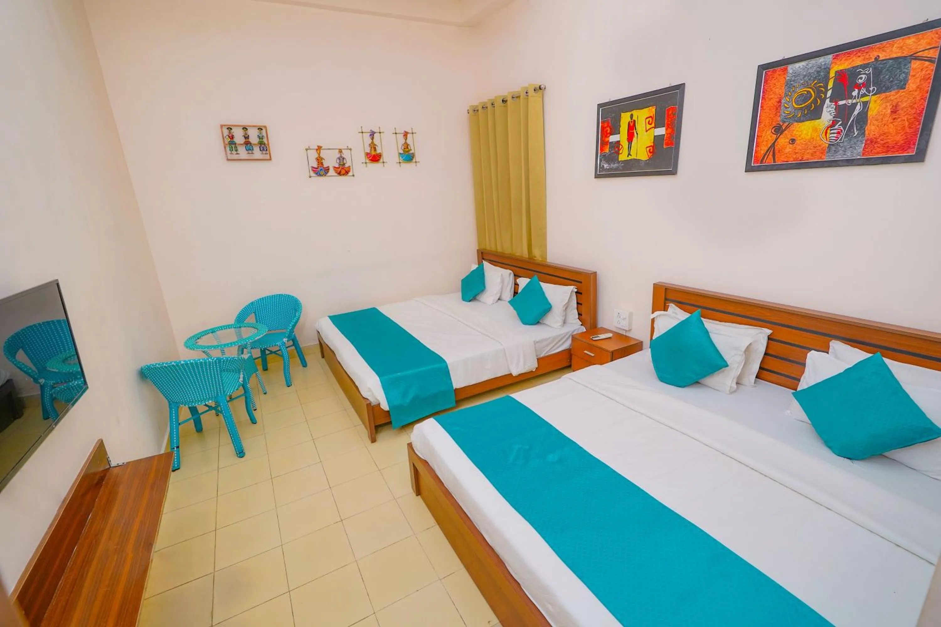 Bed in The Naga Rishikesh