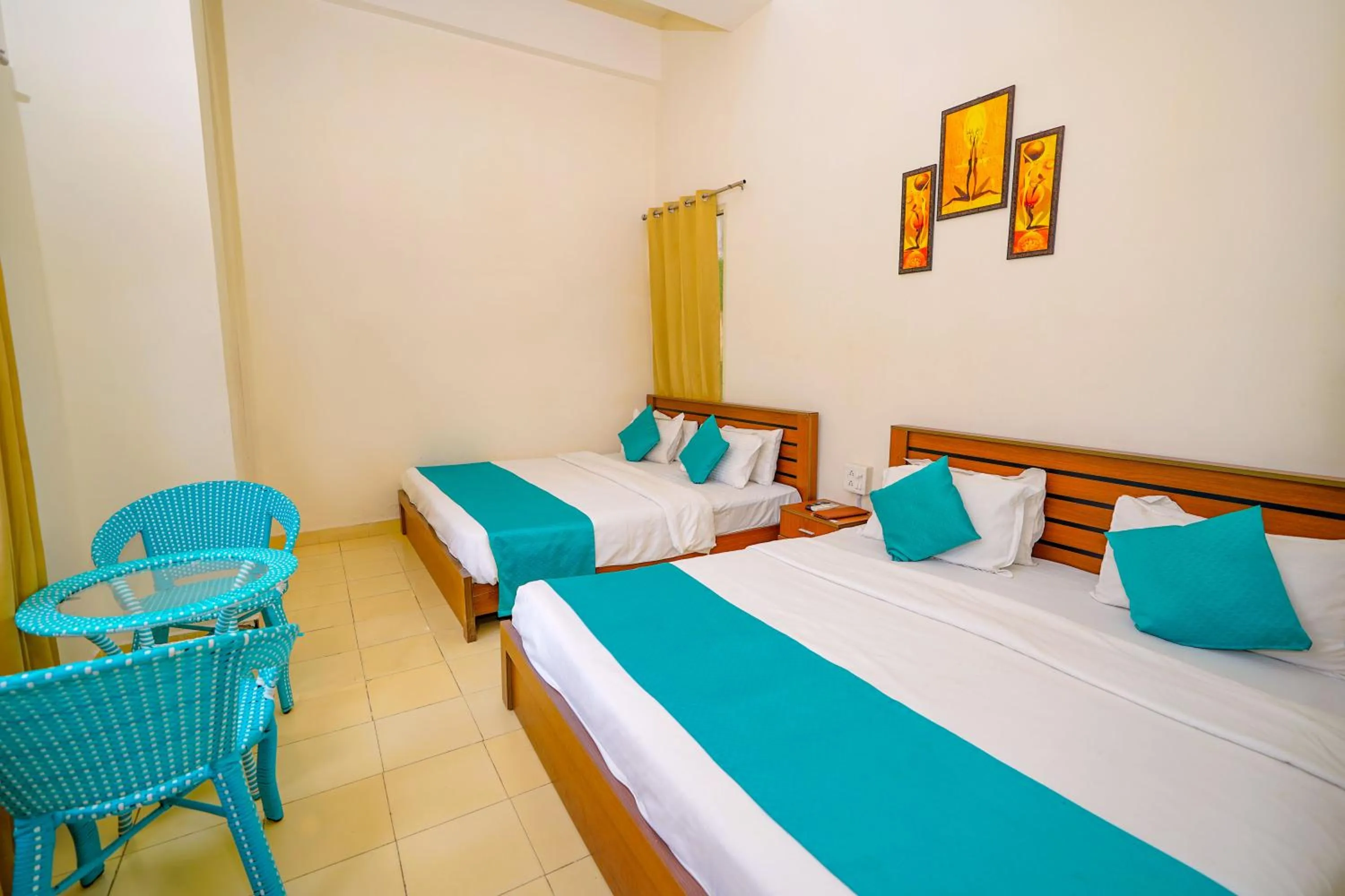 Bed in The Naga Rishikesh