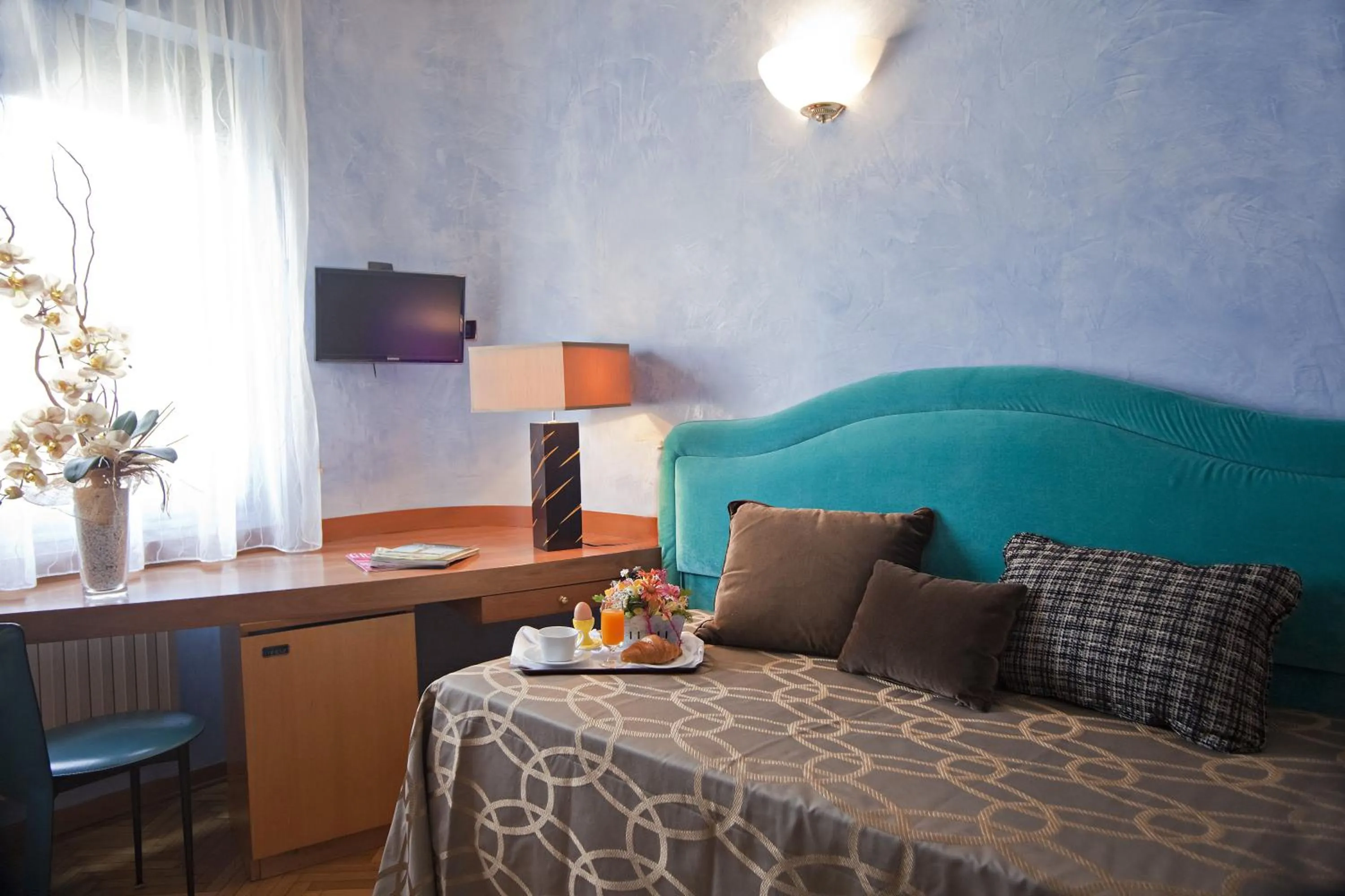 Decorative detail, Bed in Hotel Europa