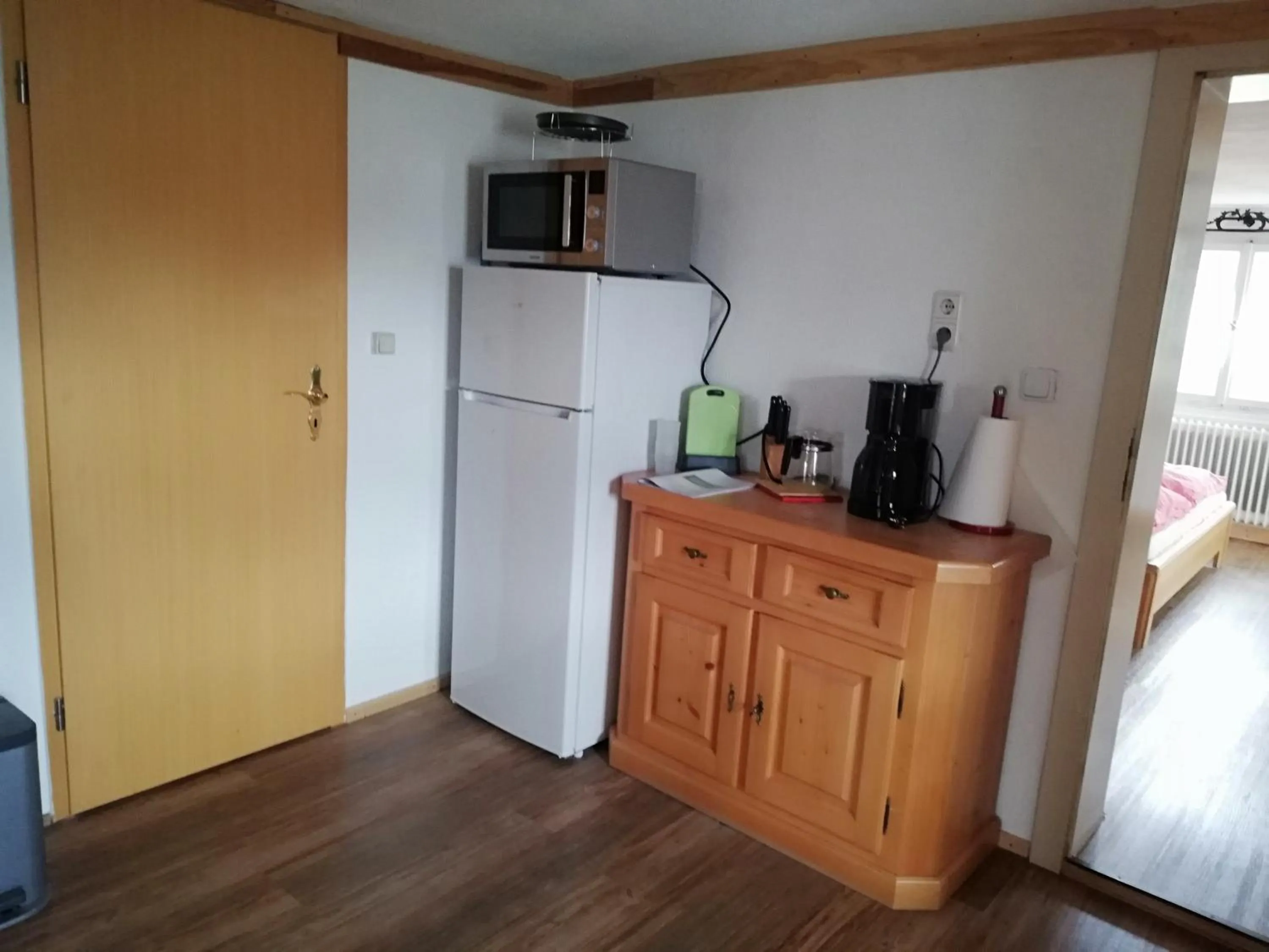 Kitchen or kitchenette in Ferienhof Müller Vorderburg