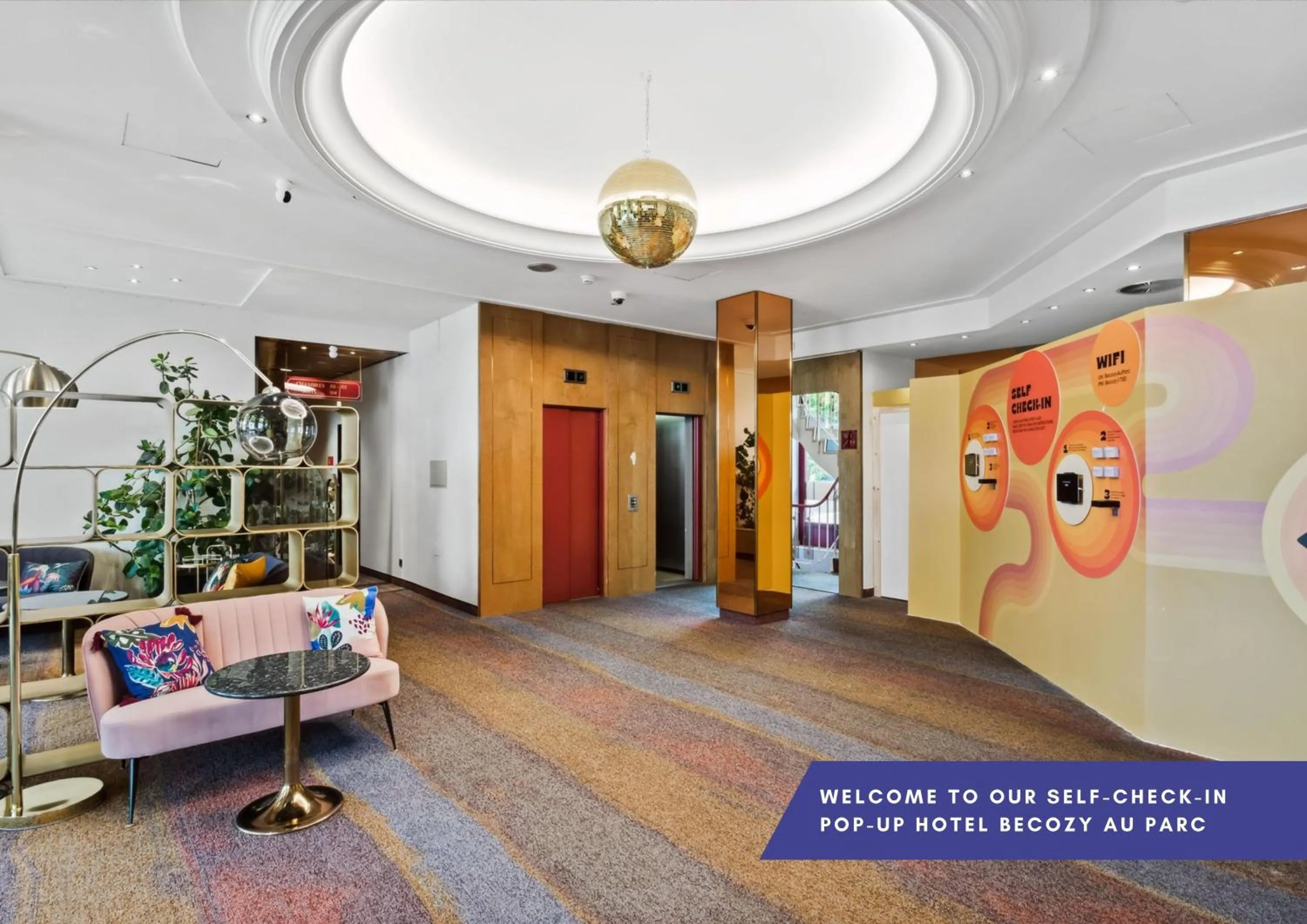 Living room in becozy Au Parc Retro Edition Self-Check-In Rooms & Studios Fribourg