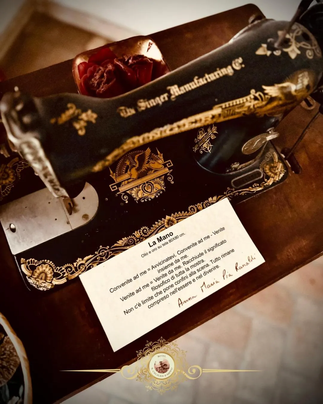 Decorative detail in Hotel Il Cavalier D'Arpino