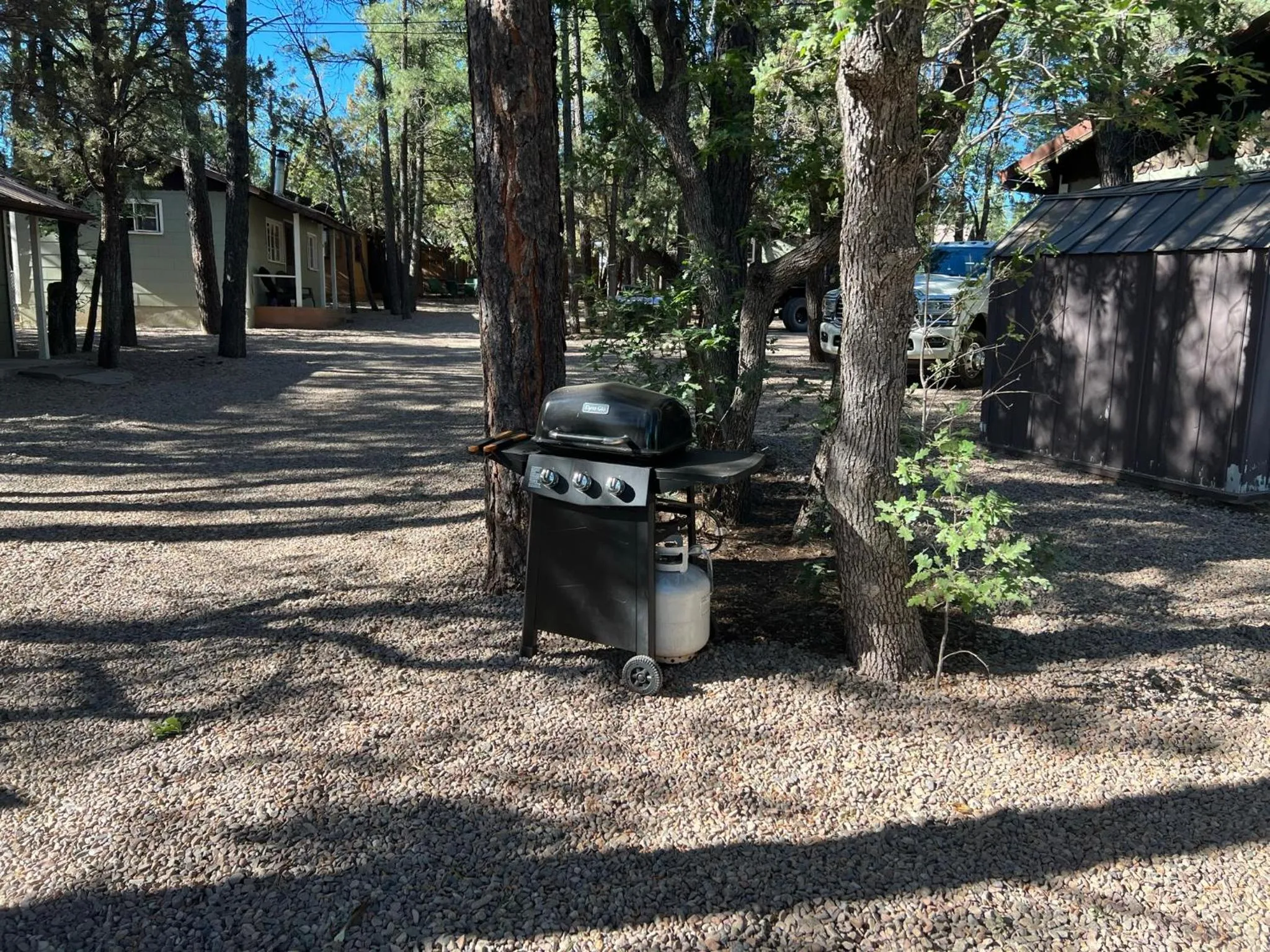 BBQ facilities in Hidden Rest Cabins and Resort