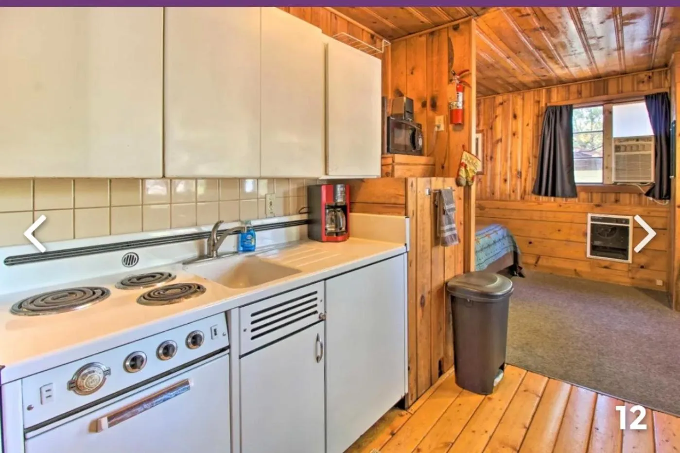 Kitchen or kitchenette in Hidden Rest Cabins and Resort