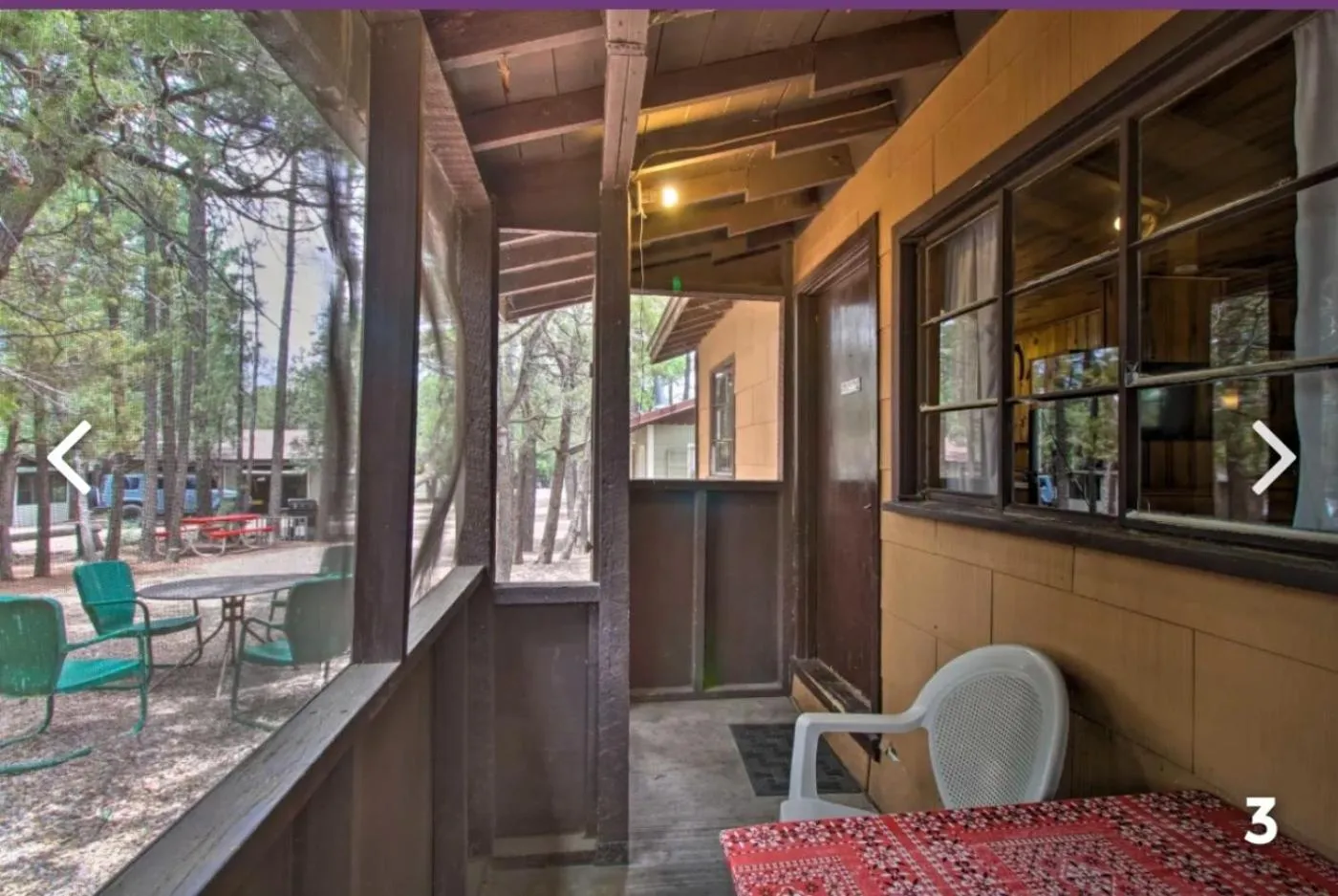 Patio in Hidden Rest Cabins and Resort