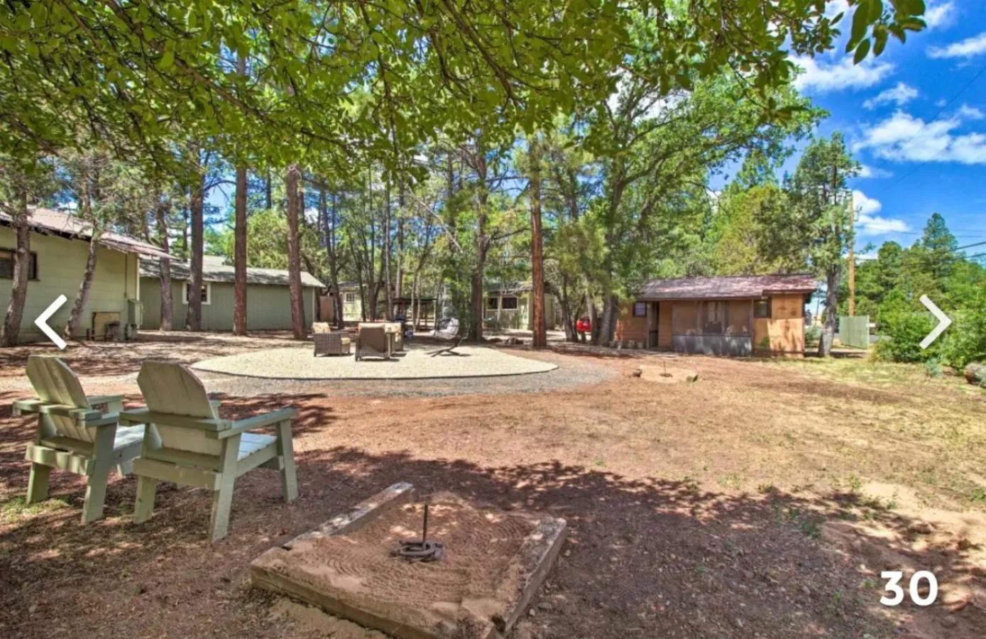 Seating area in Hidden Rest Cabins and Resort