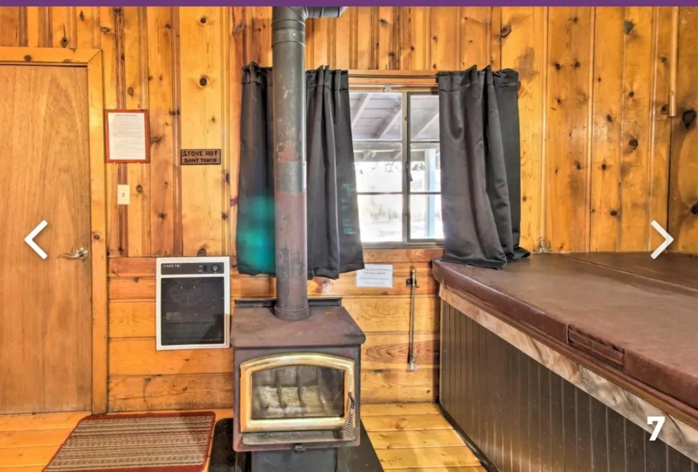 fireplace, Bed in Hidden Rest Cabins and Resort