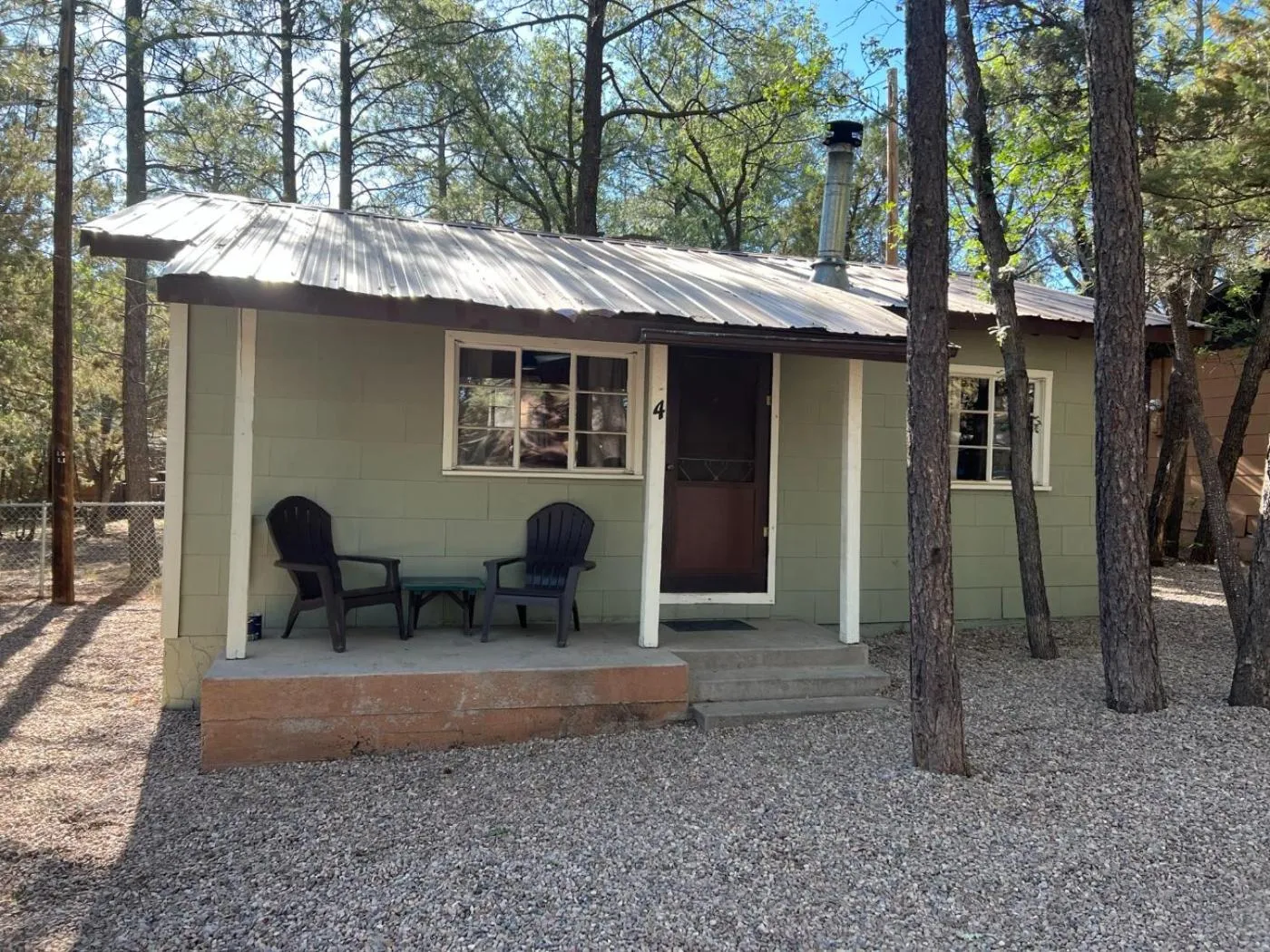 Patio in Hidden Rest Cabins and Resort