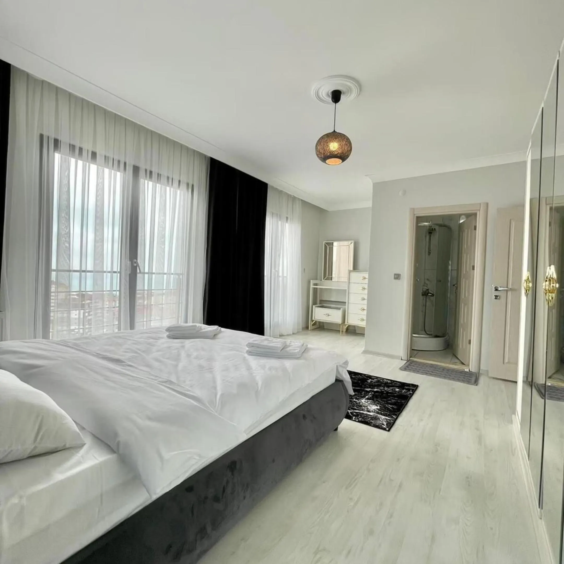 Bed in Shahin Golden Hotel الصقر الذهبي للشقق الفندقية