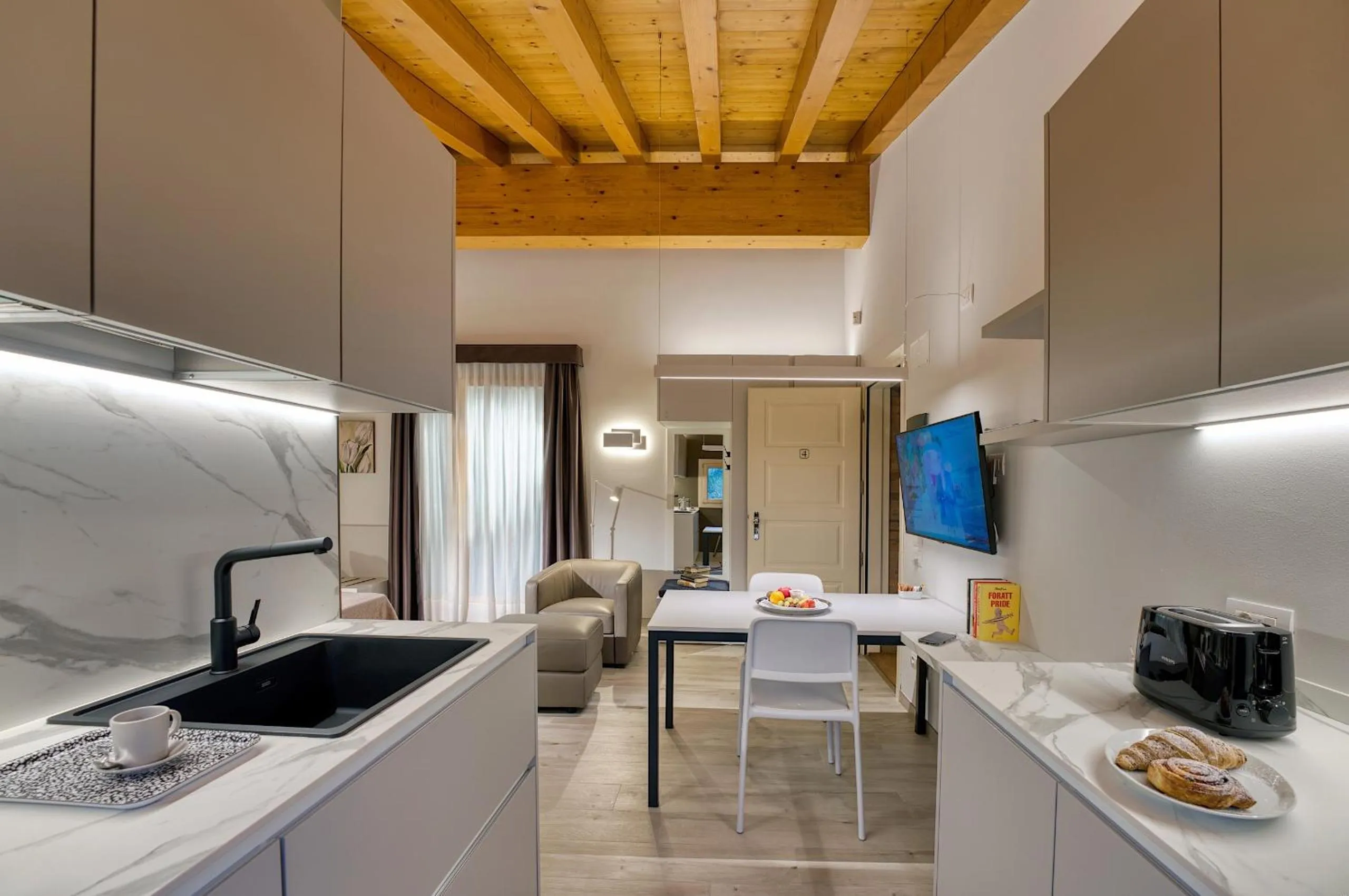 Kitchen or kitchenette in Ca' Murà Natura e Resort