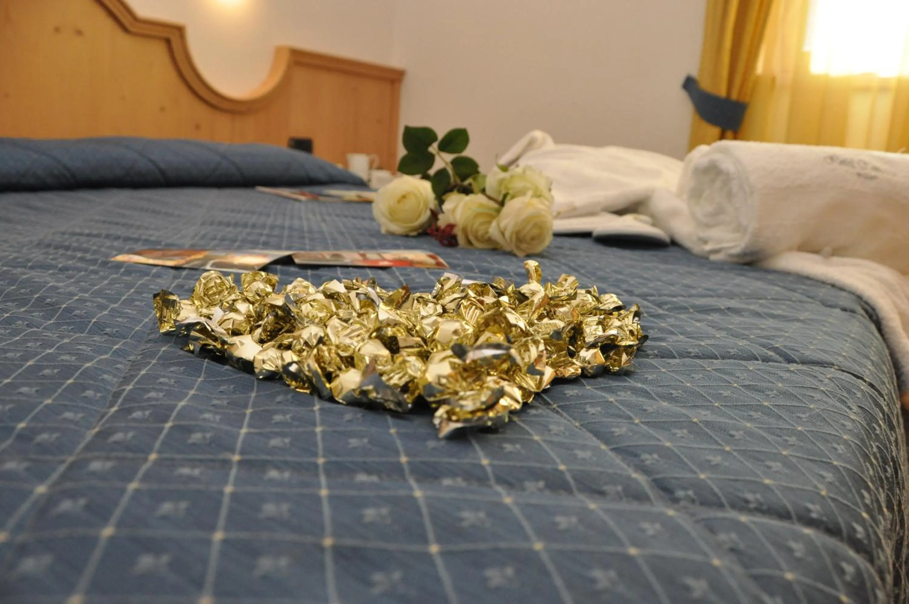 Bed in Romantic Charming Hotel Rancolin