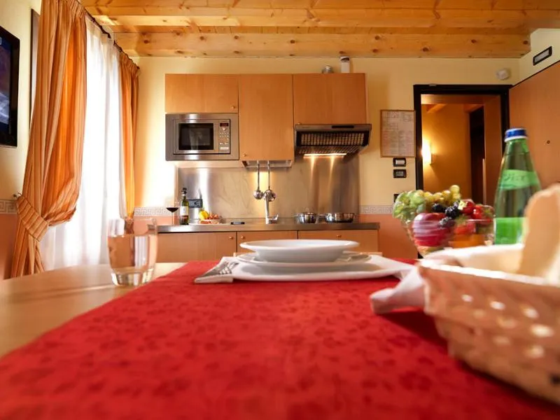 Kitchen or kitchenette in Hotel & Residence Roma