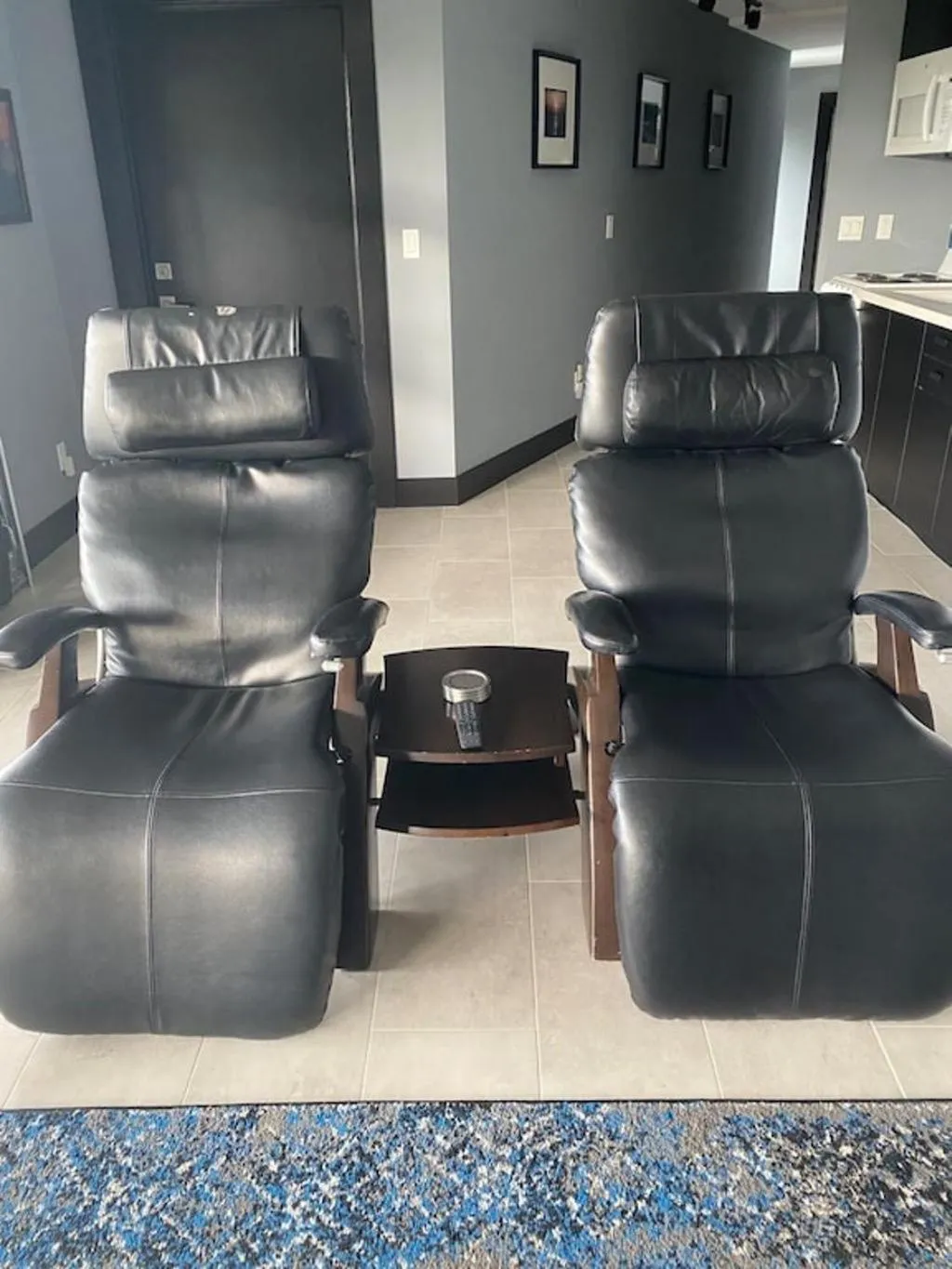 Living room in Contemporary Ocean Sunset Views with Firepit Pt Loma close to PLNU