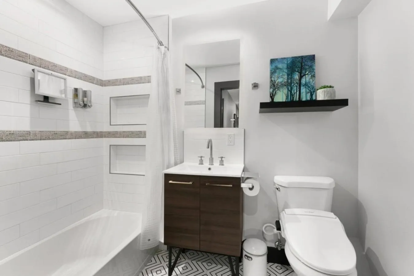 Shower in Contemporary Ocean Sunset Views with Firepit Pt Loma close to PLNU