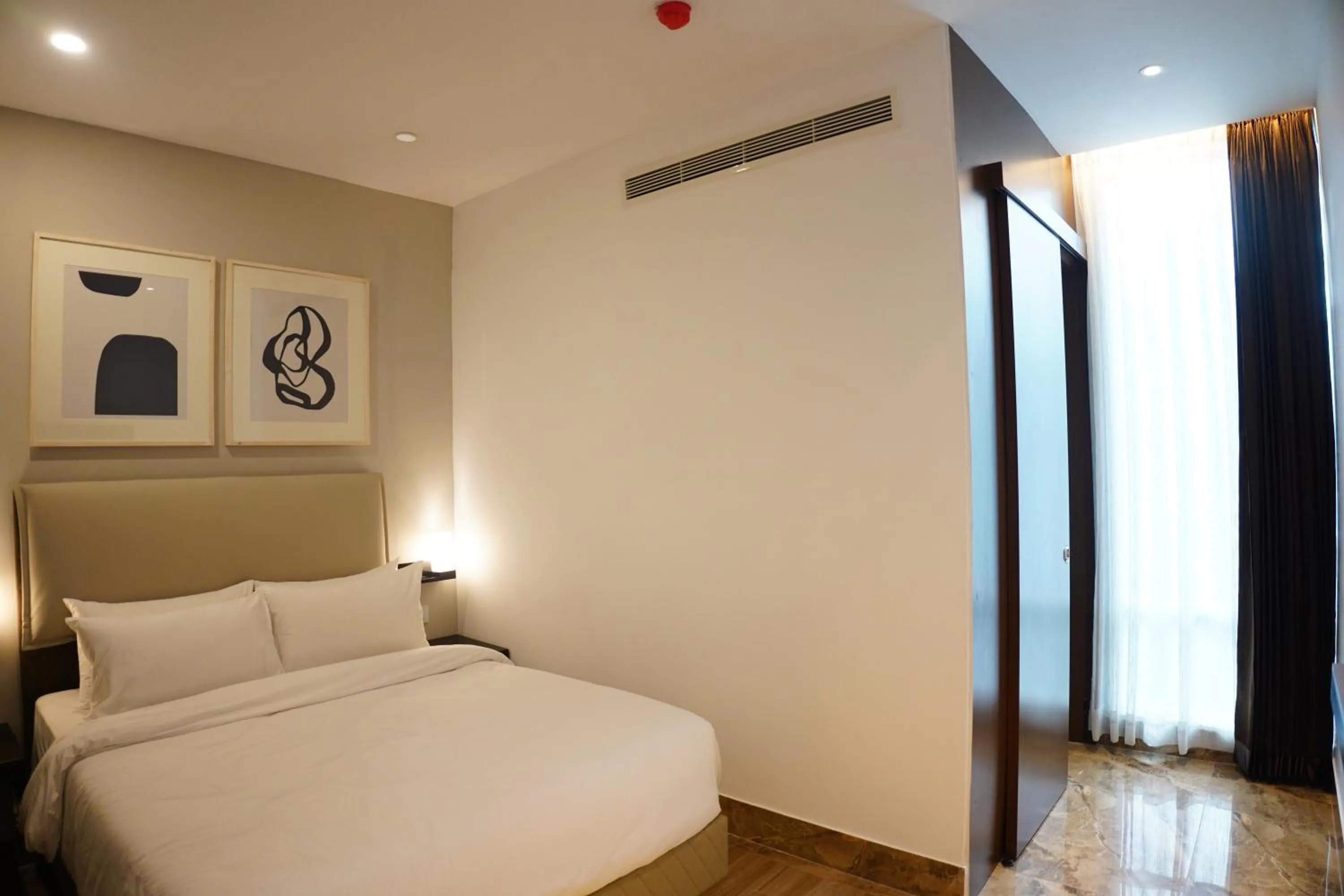 Bathroom, Bed in Empyrean Dhaka City Centre