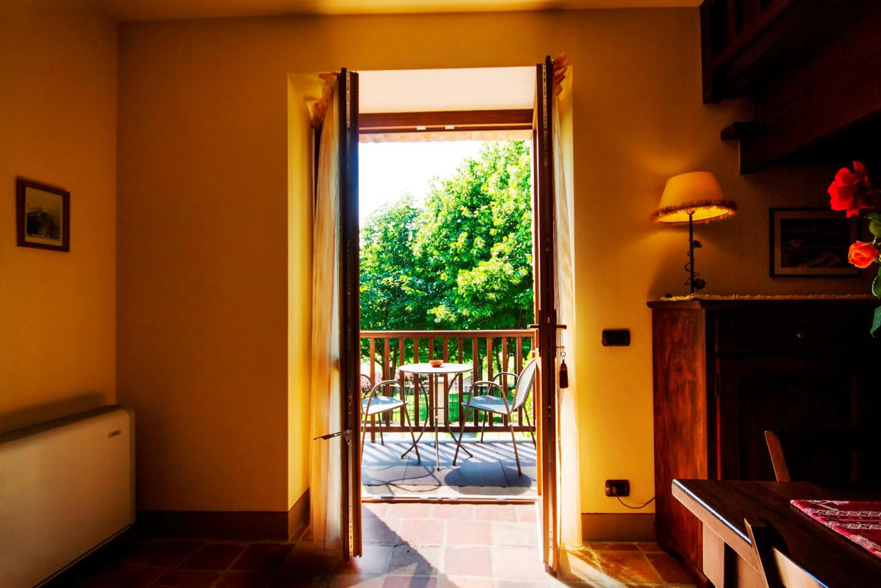 Garden view in Relais Castello di Razzano