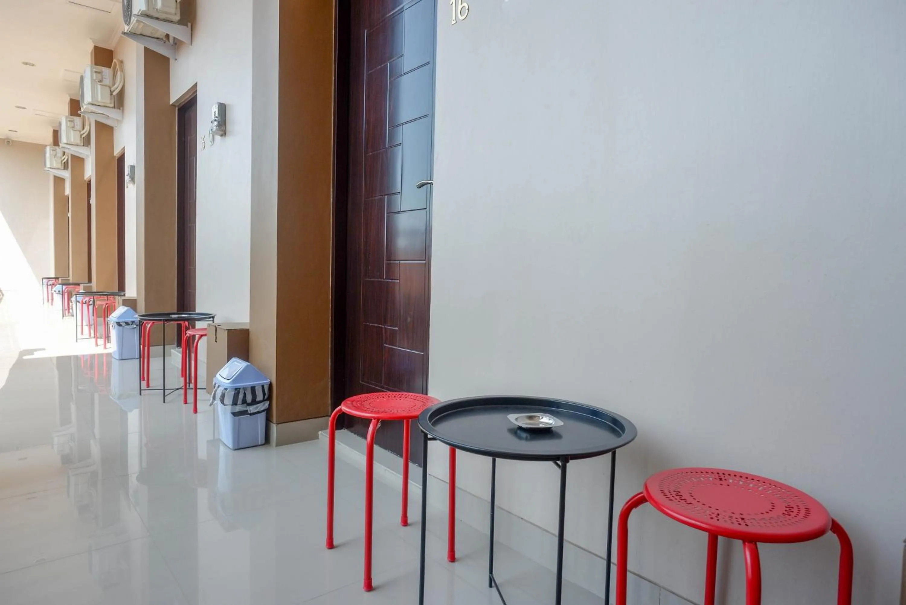 Seating area in Urbanview Hotel near Alun Alun Tegal