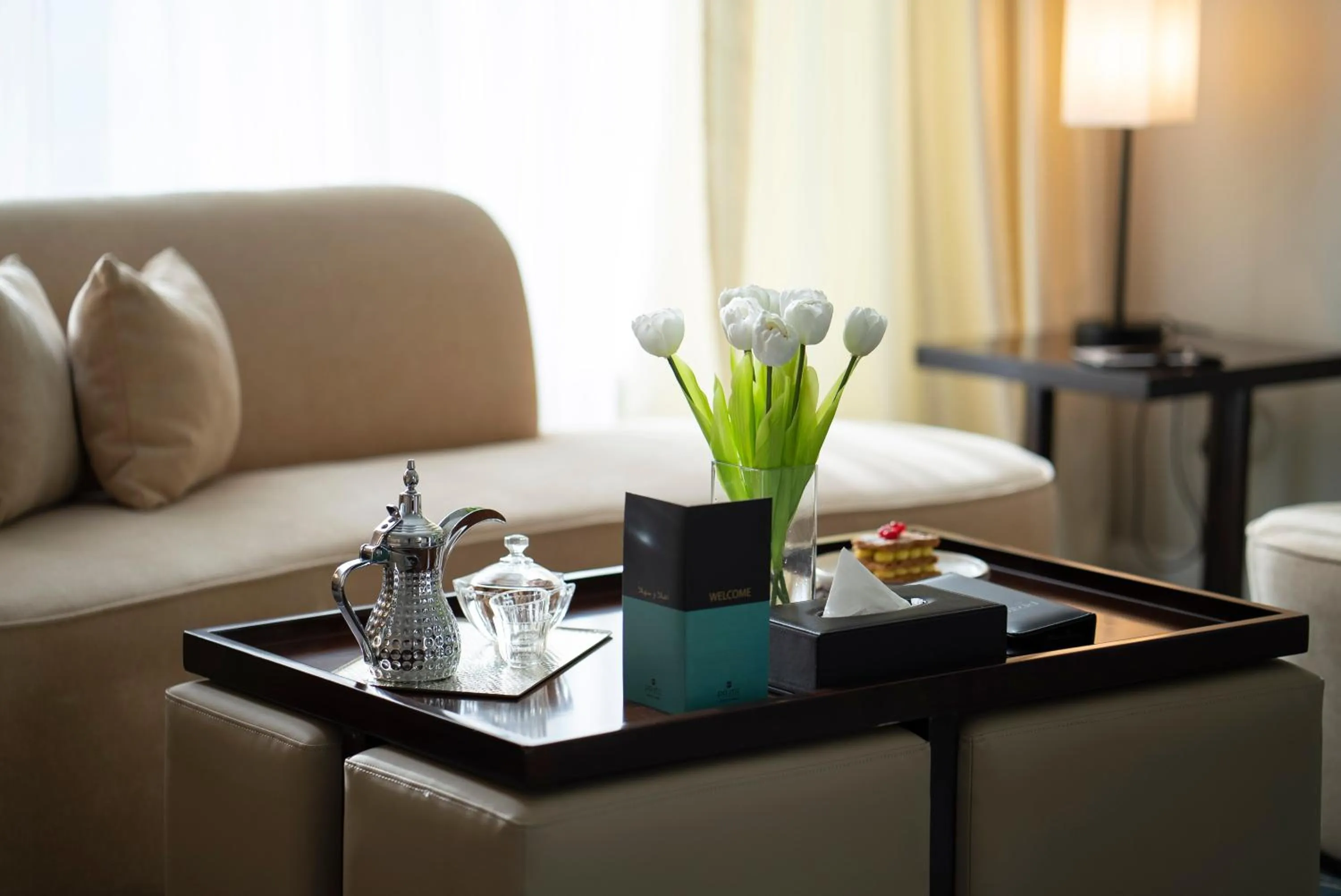 Living room in Prime Al Corniche Hotel