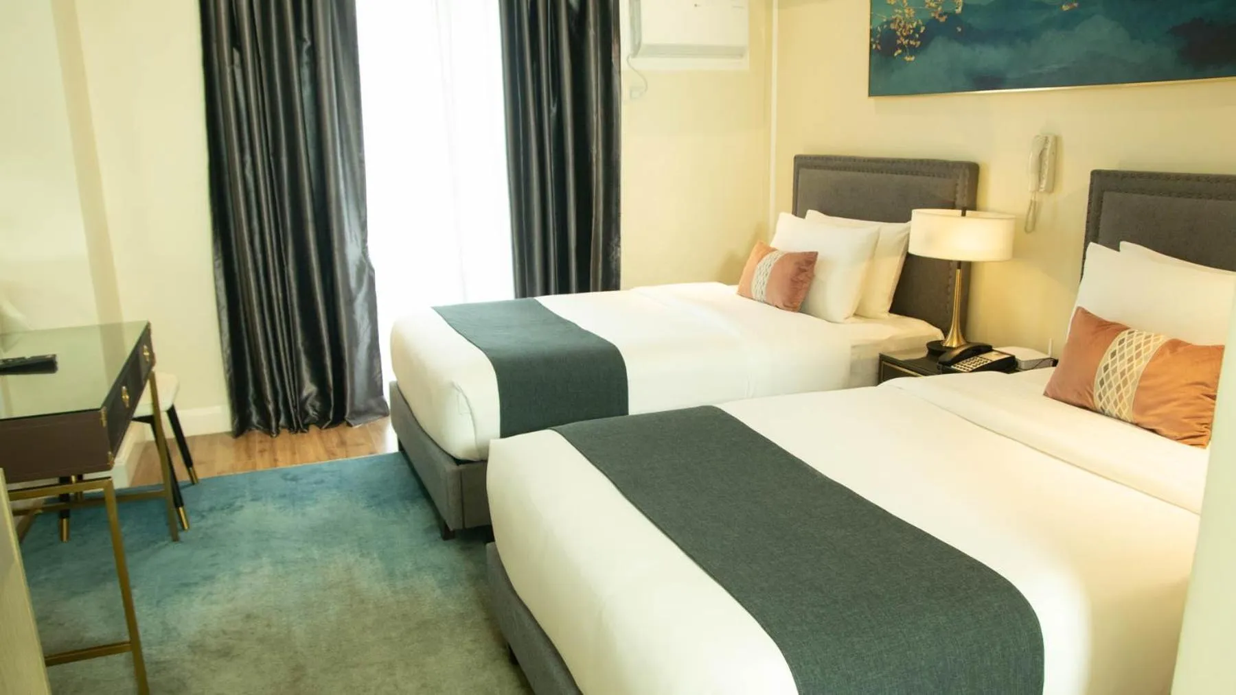 Bed in Noble Cebu Hotel