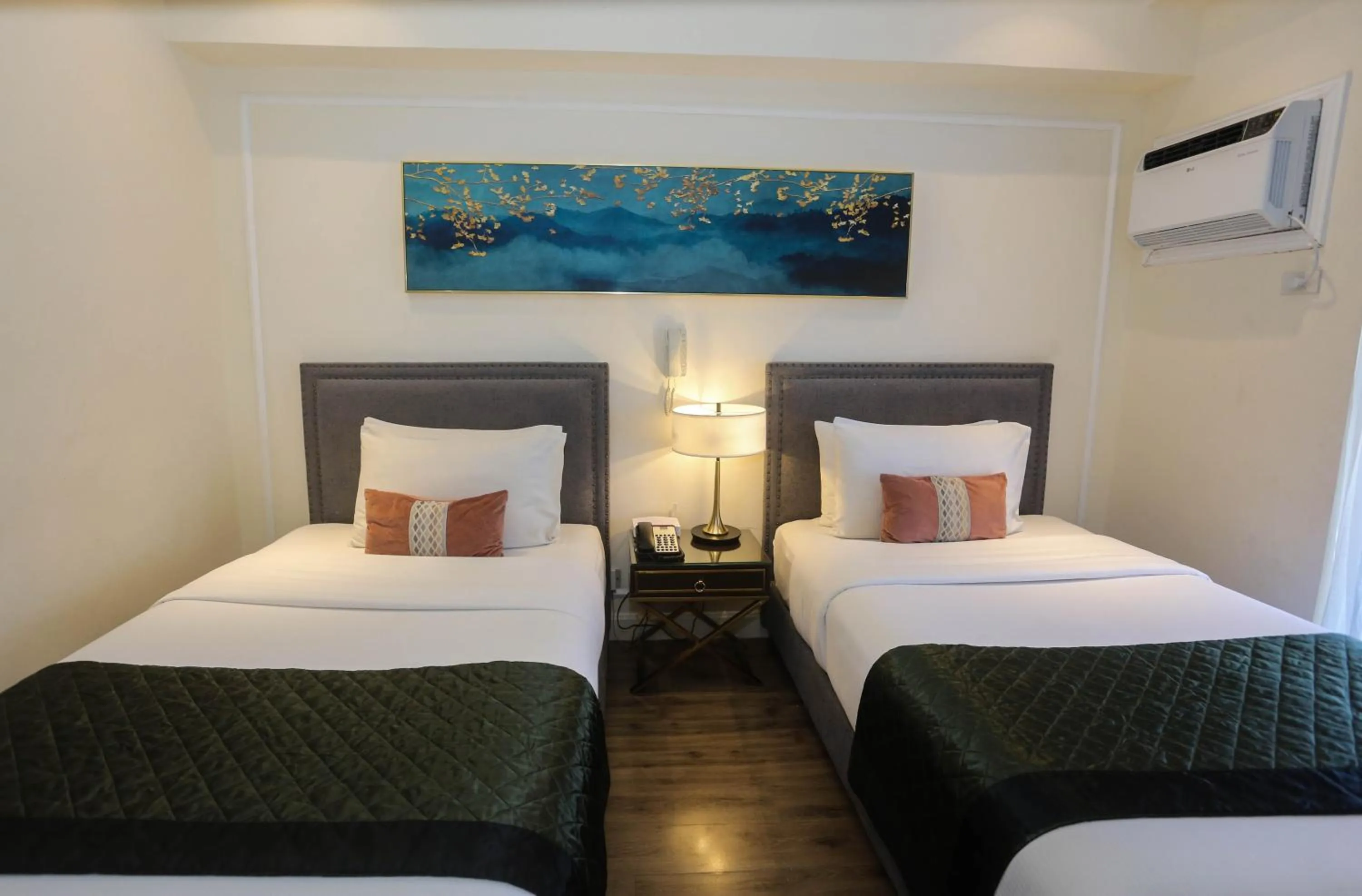 Bed in Noble Cebu Hotel