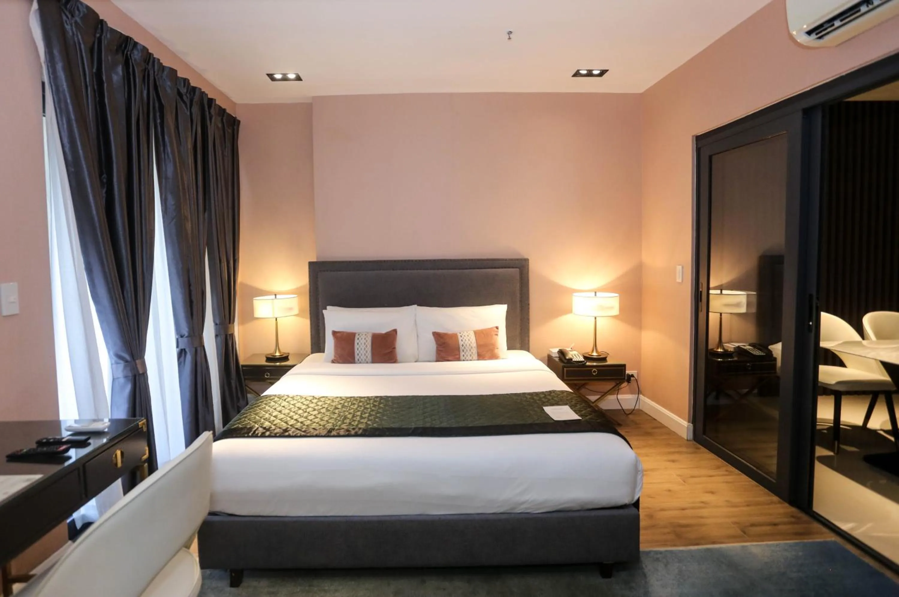 Bed in Noble Cebu Hotel