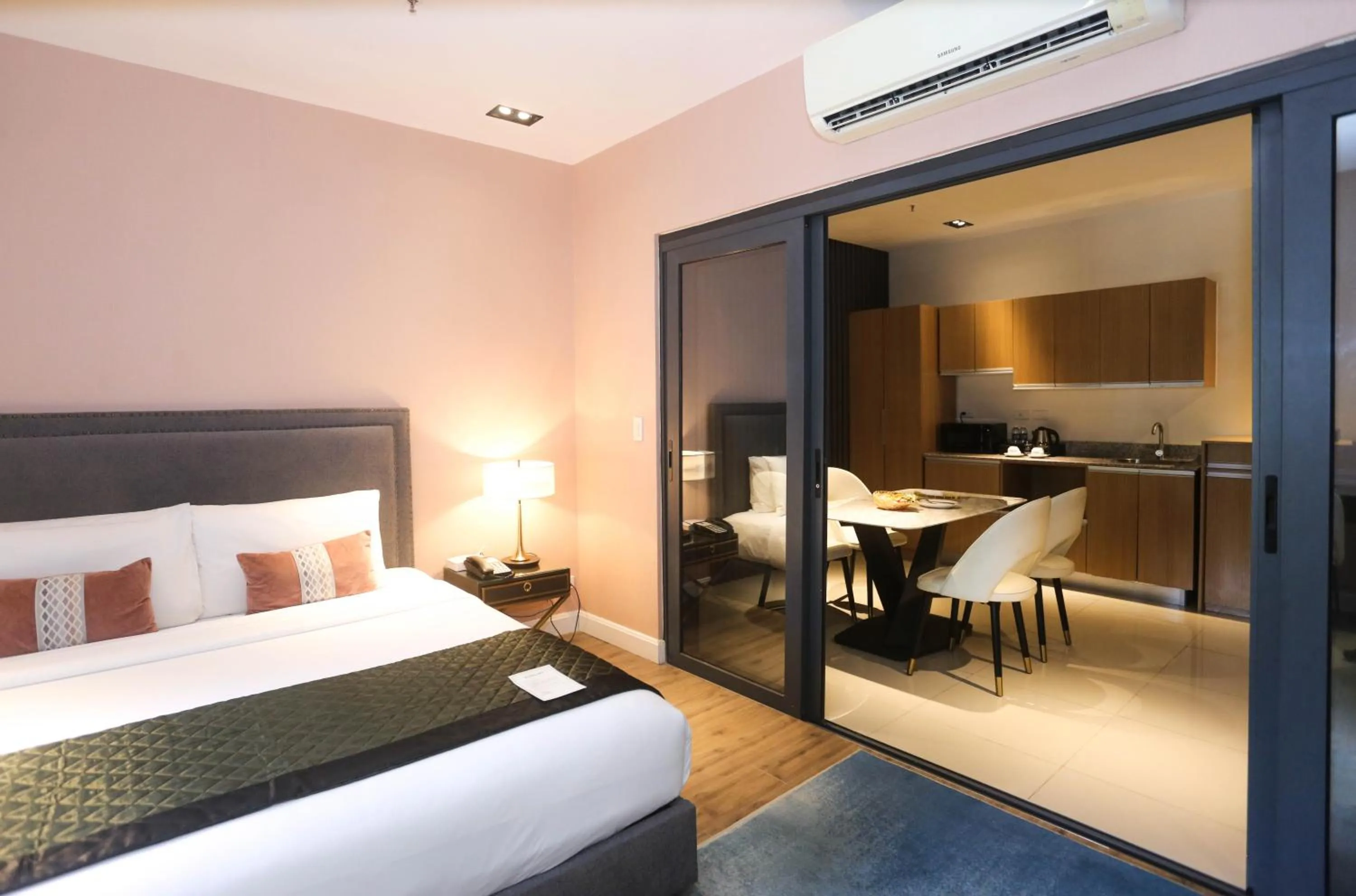 Bed in Noble Cebu Hotel