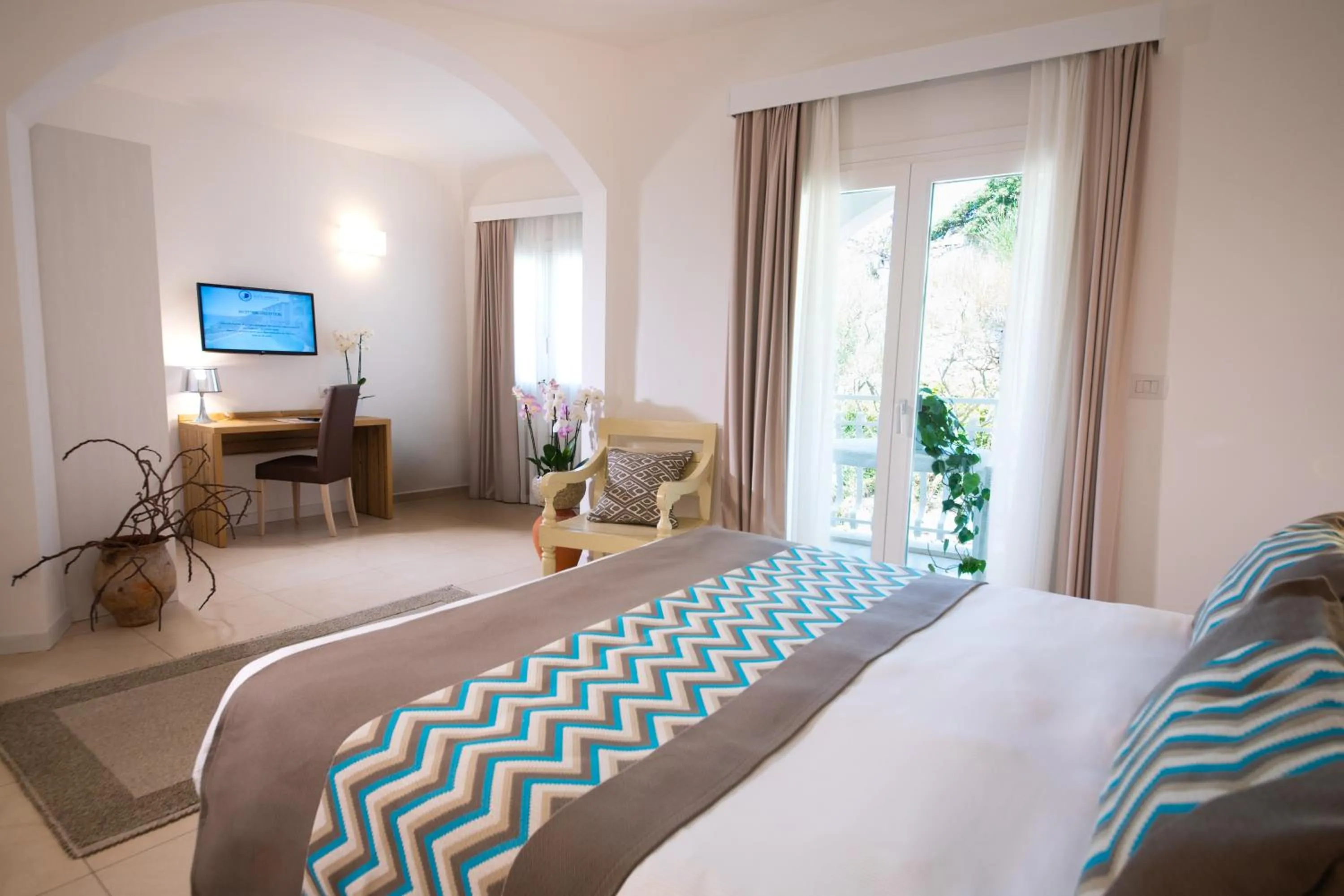 Bed in Hotel Moresco