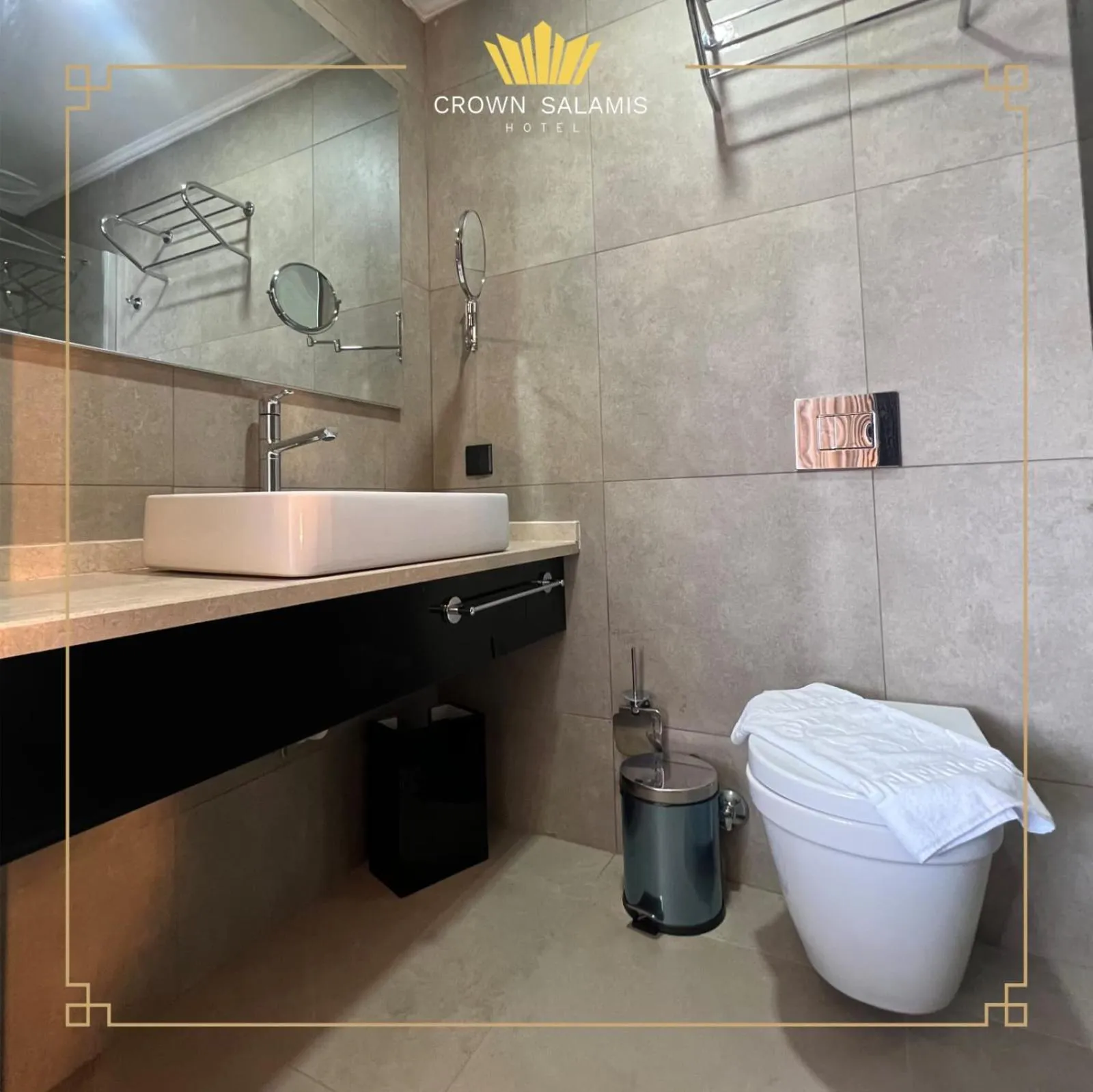 Toilet in Crown Salamis Hotel