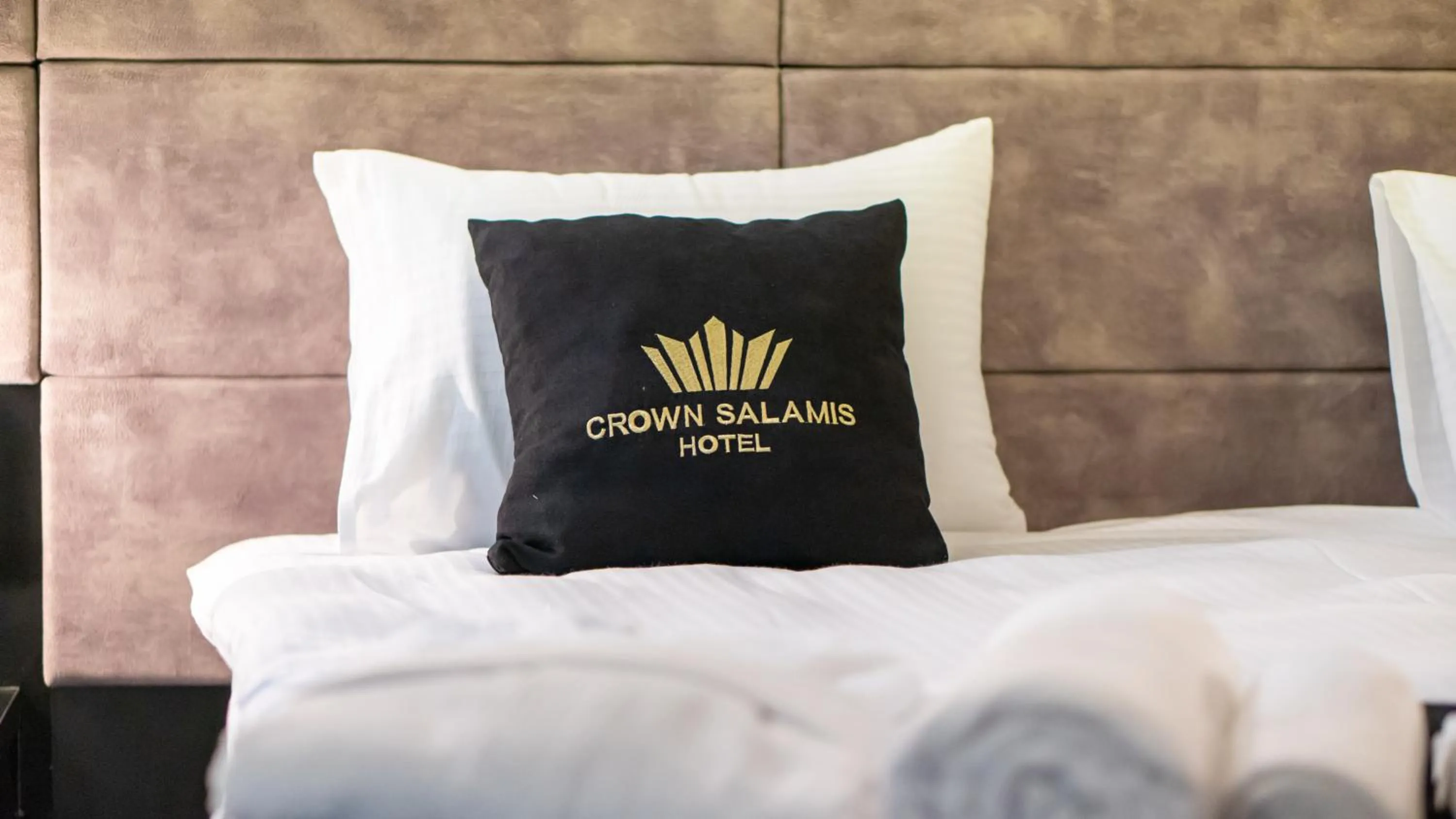 Property logo or sign, Bed in Crown Salamis Hotel