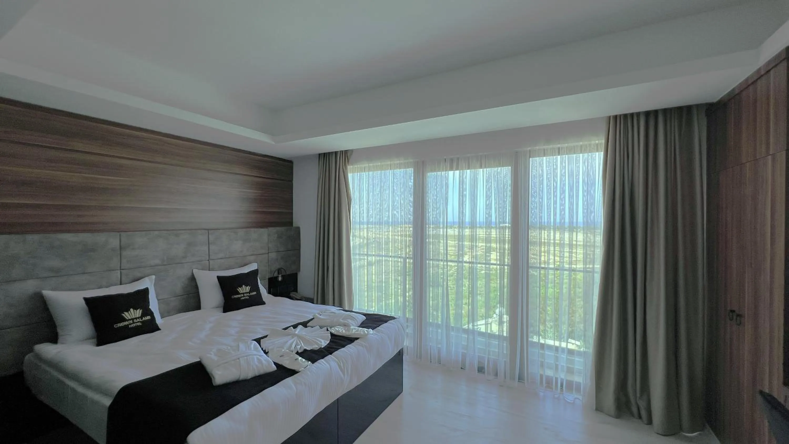 Natural landscape, Bed in Crown Salamis Hotel