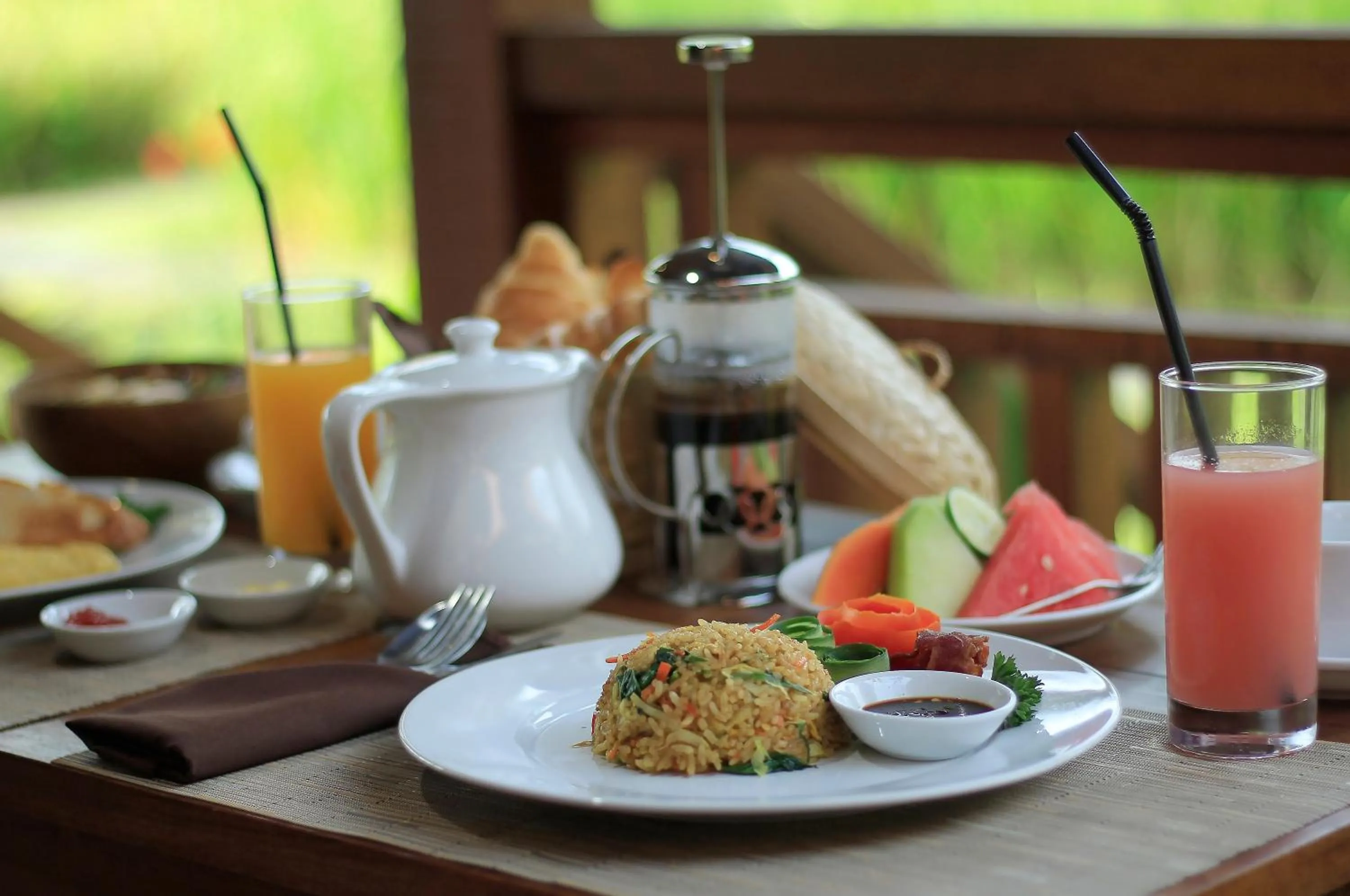 Food and drinks in Hanaya Ubud Villa