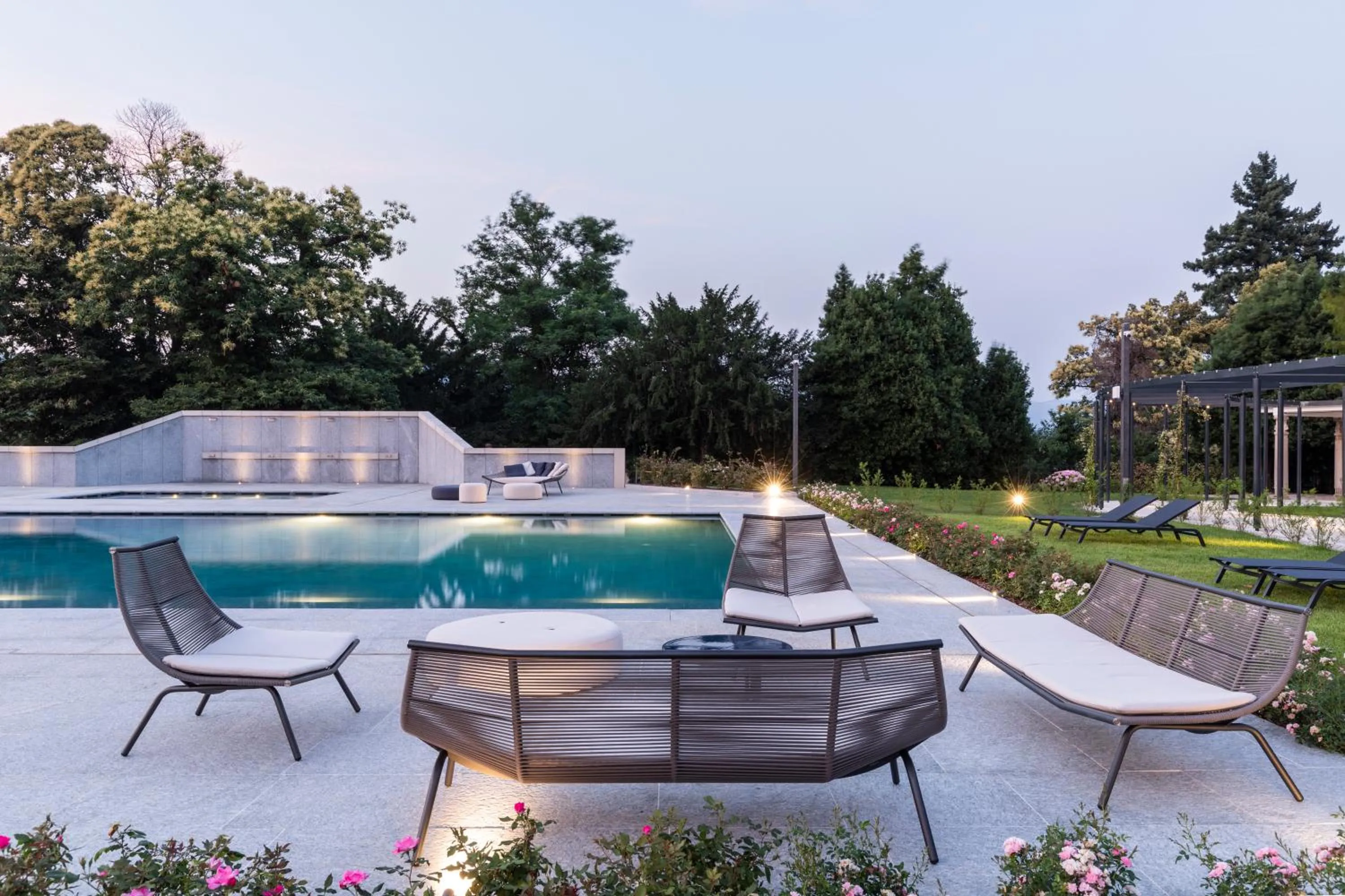 Swimming pool in Palace Grand Hotel Varese