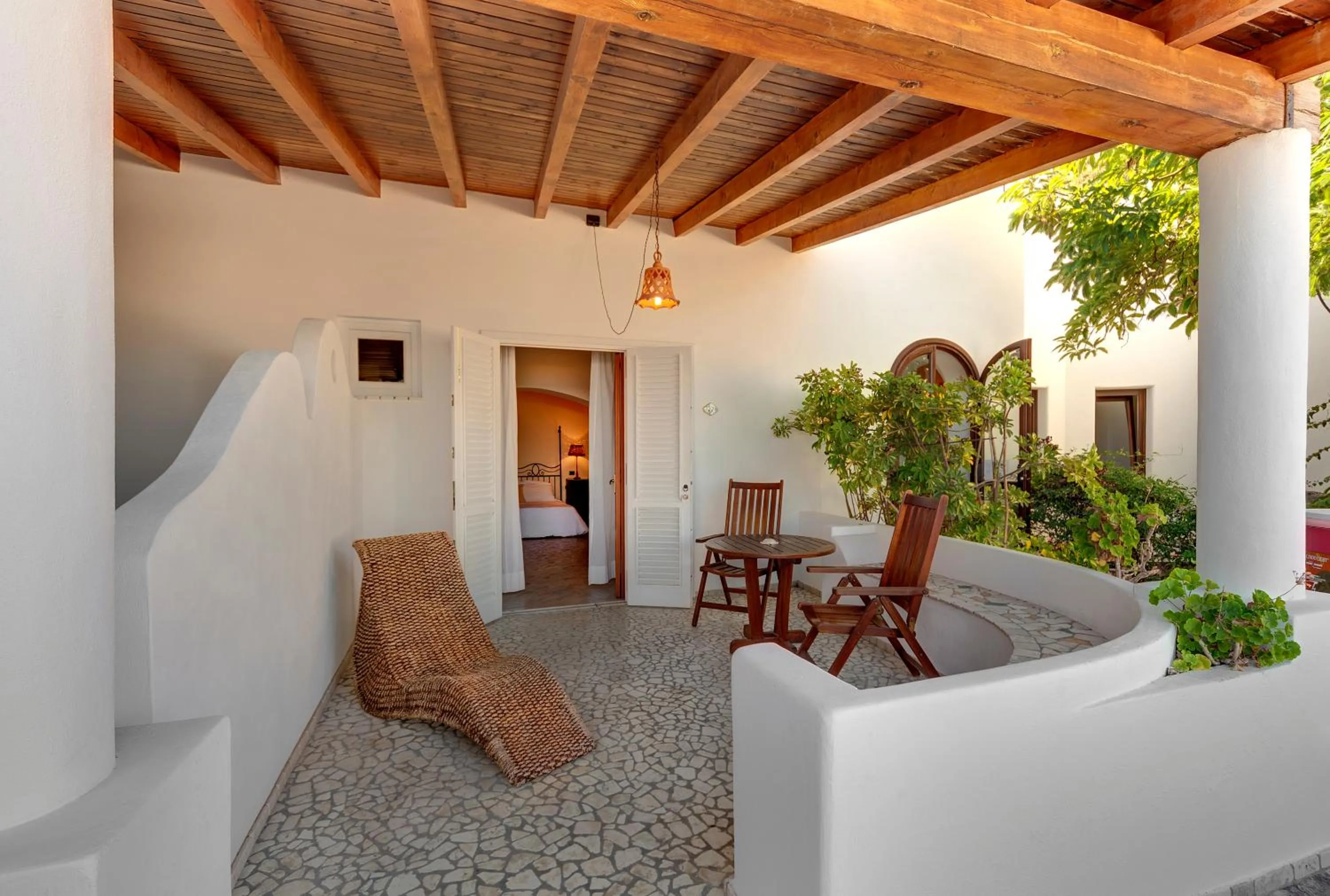 Balcony/Terrace in Hotel Villa Enrica - Aeolian Charme