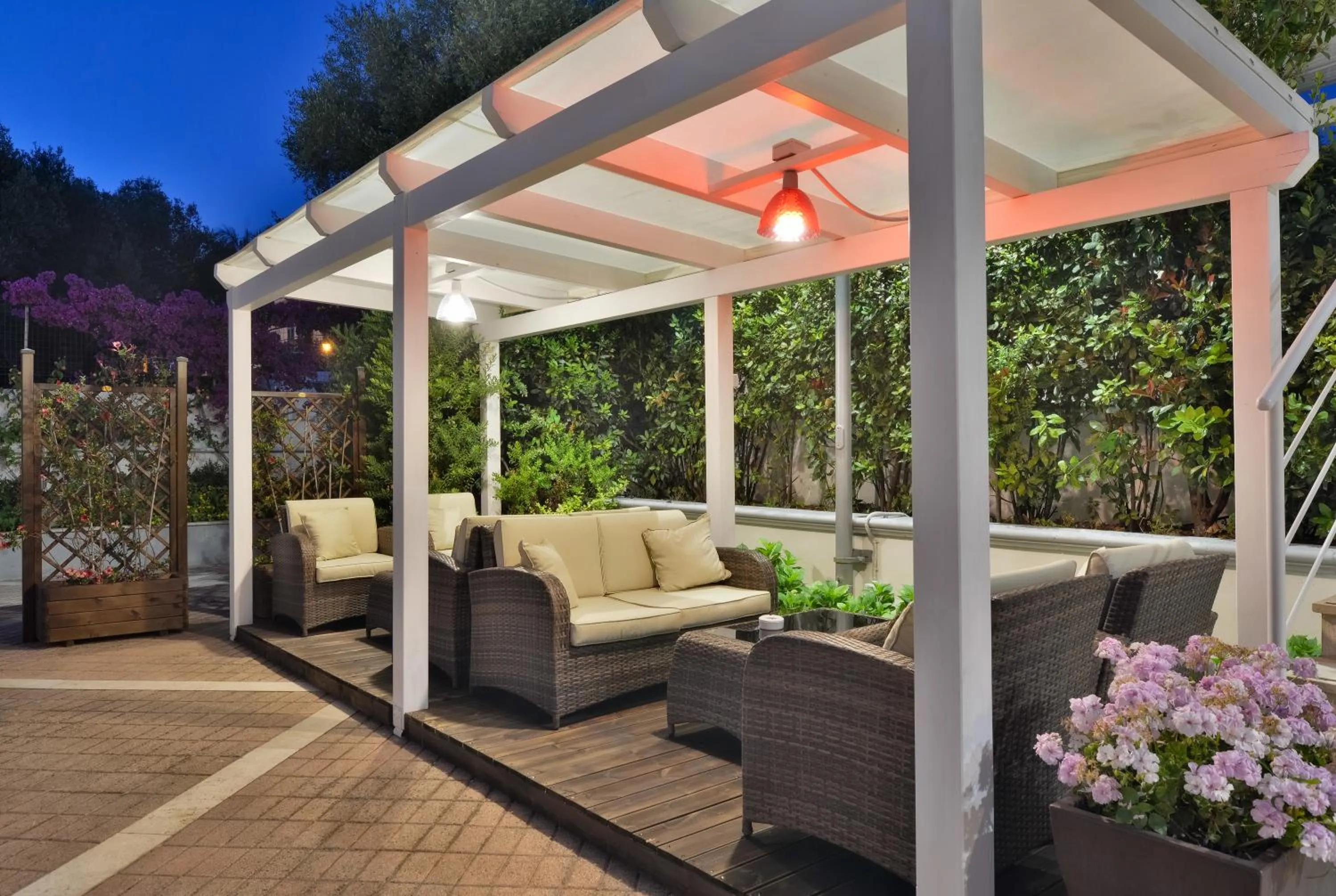 Patio in Hotel Mareluna