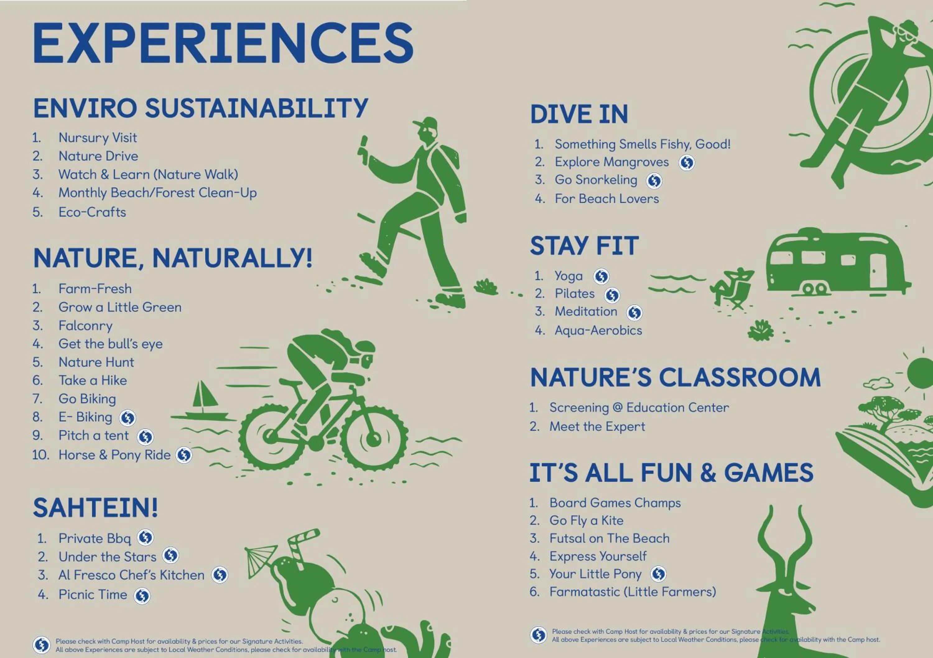 Activities in Bab Al Nojoum Al Mugheirah