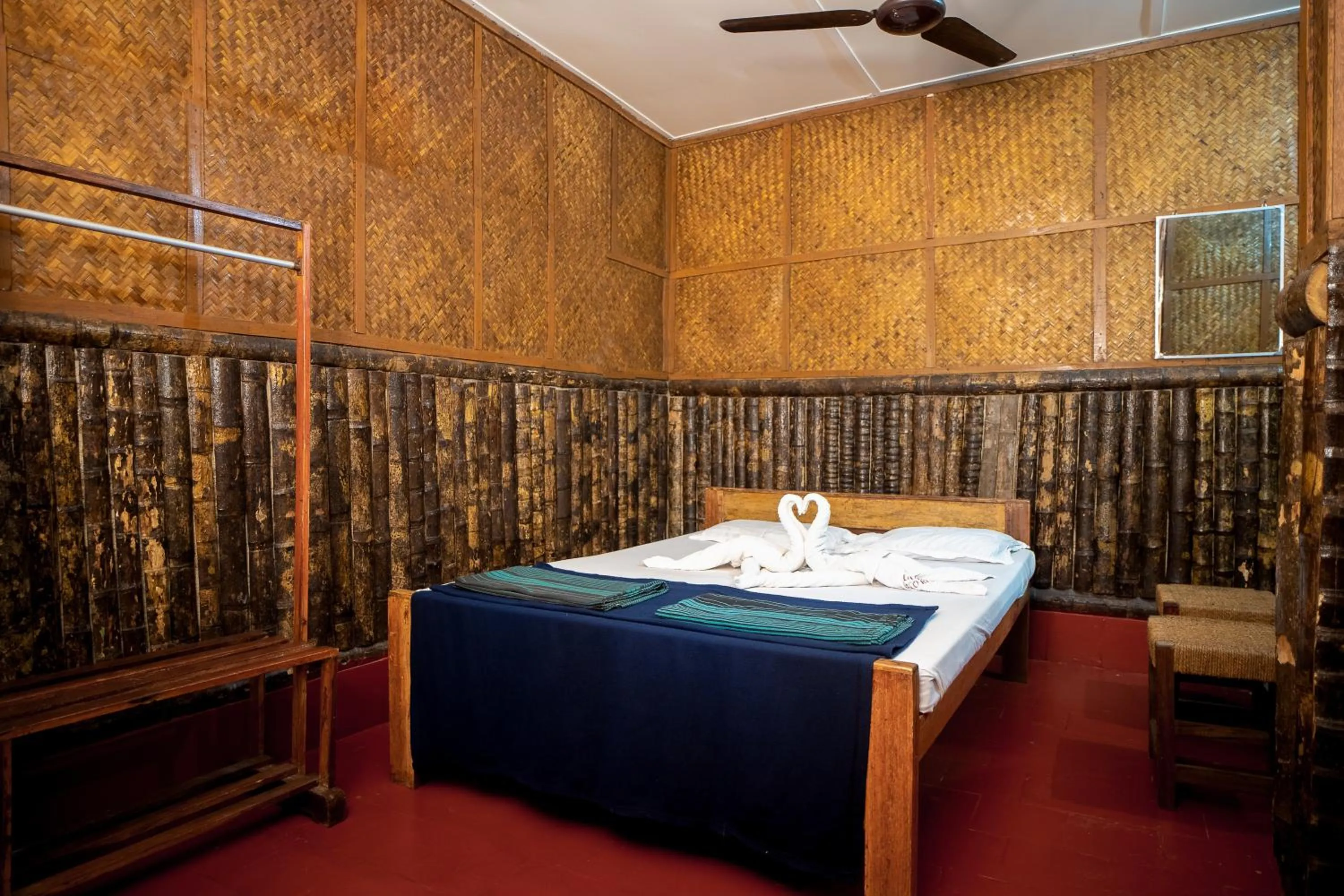 Shower, Bed in Palm Grove Eco Resort
